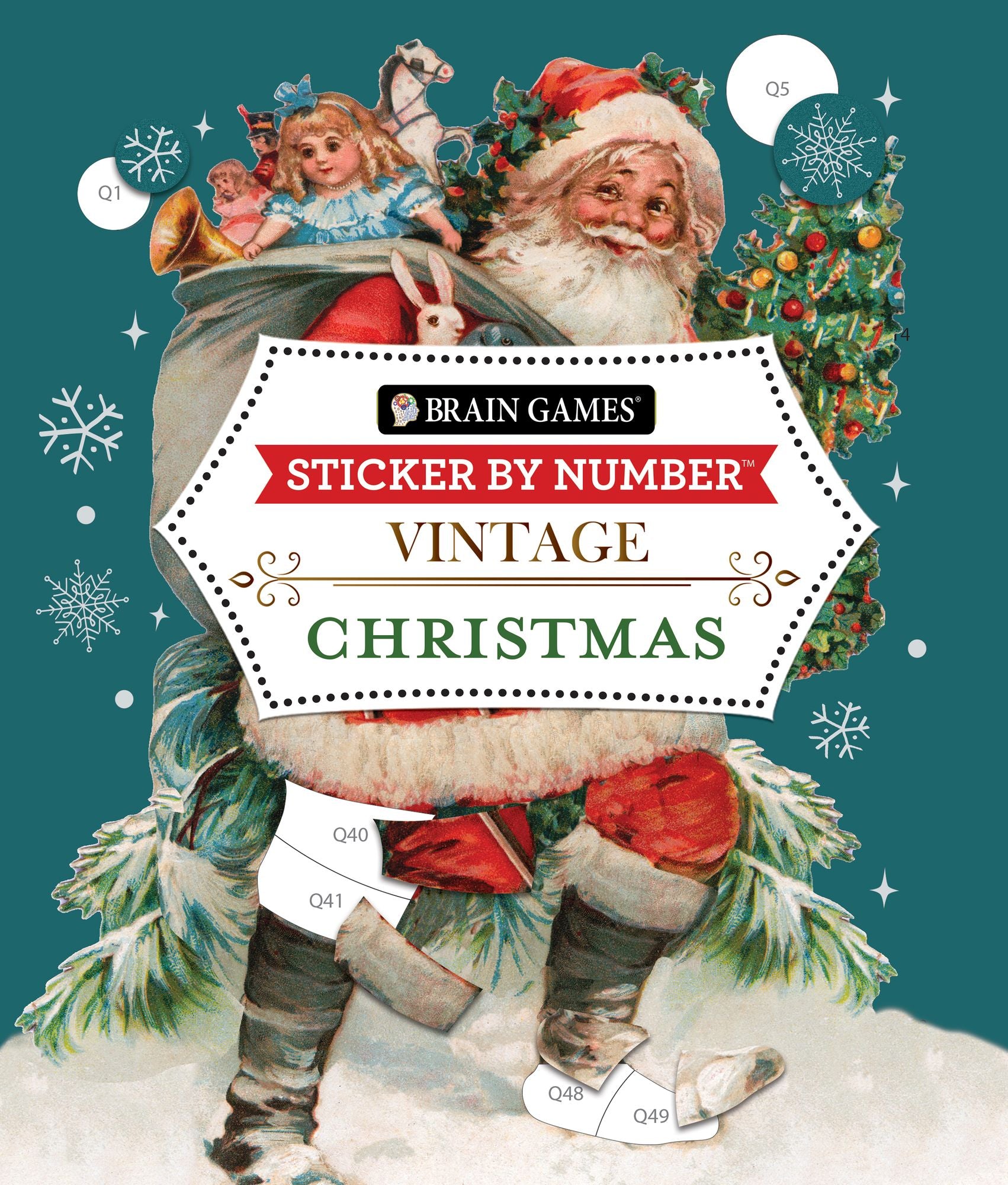 Sticker By Number Vintage Christmas