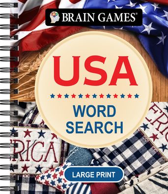 Brain Games - USA Word Search - Large Print
