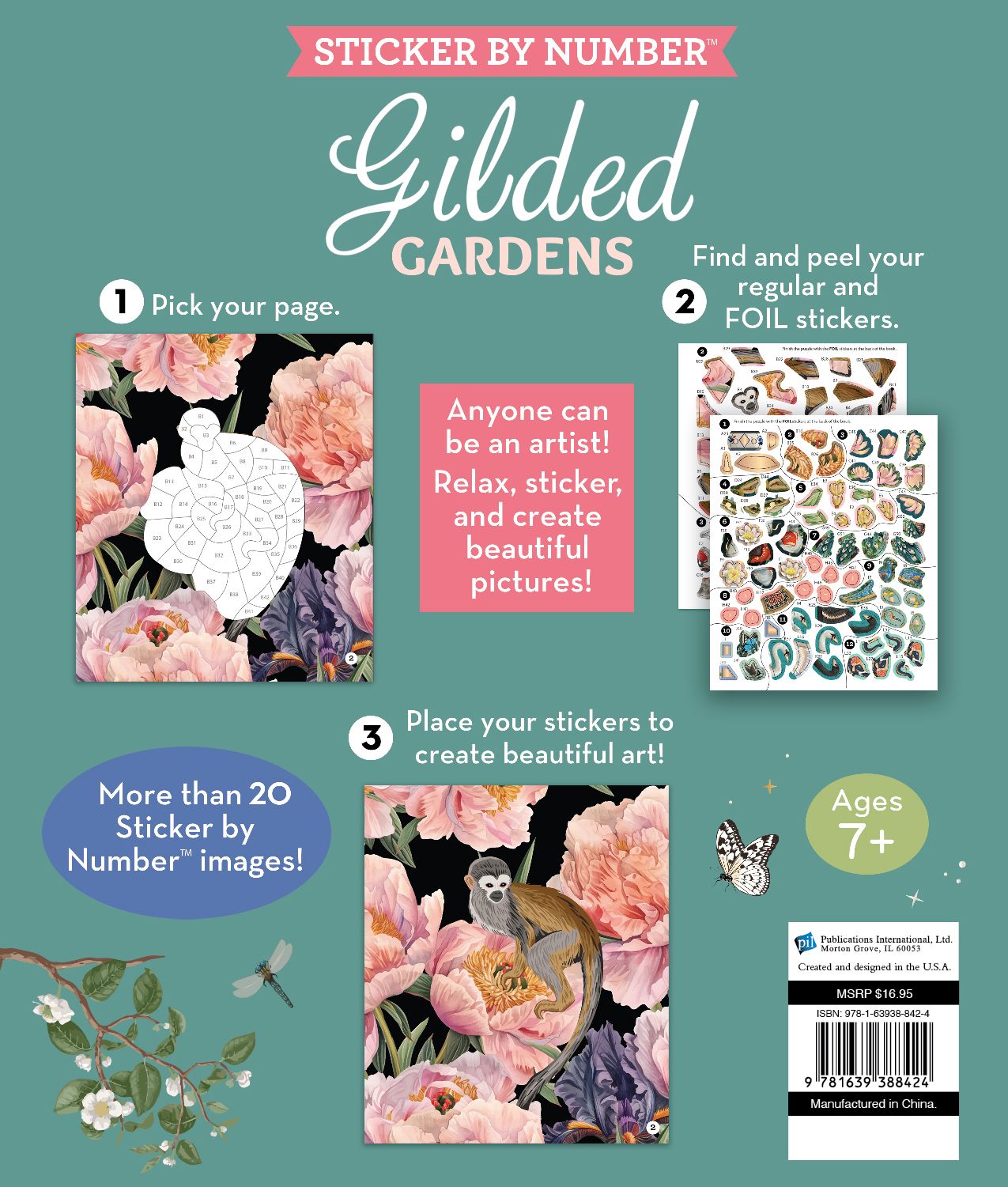 Sticker By Number Gilded Gardens