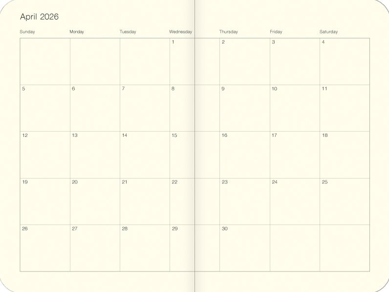 2026 Cavallini National Parks Weekly Planner