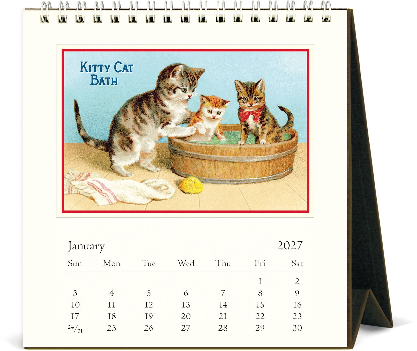 2027 Cats Desk Calendar