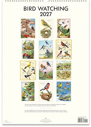 2027 Bird Watching Wall Calendar