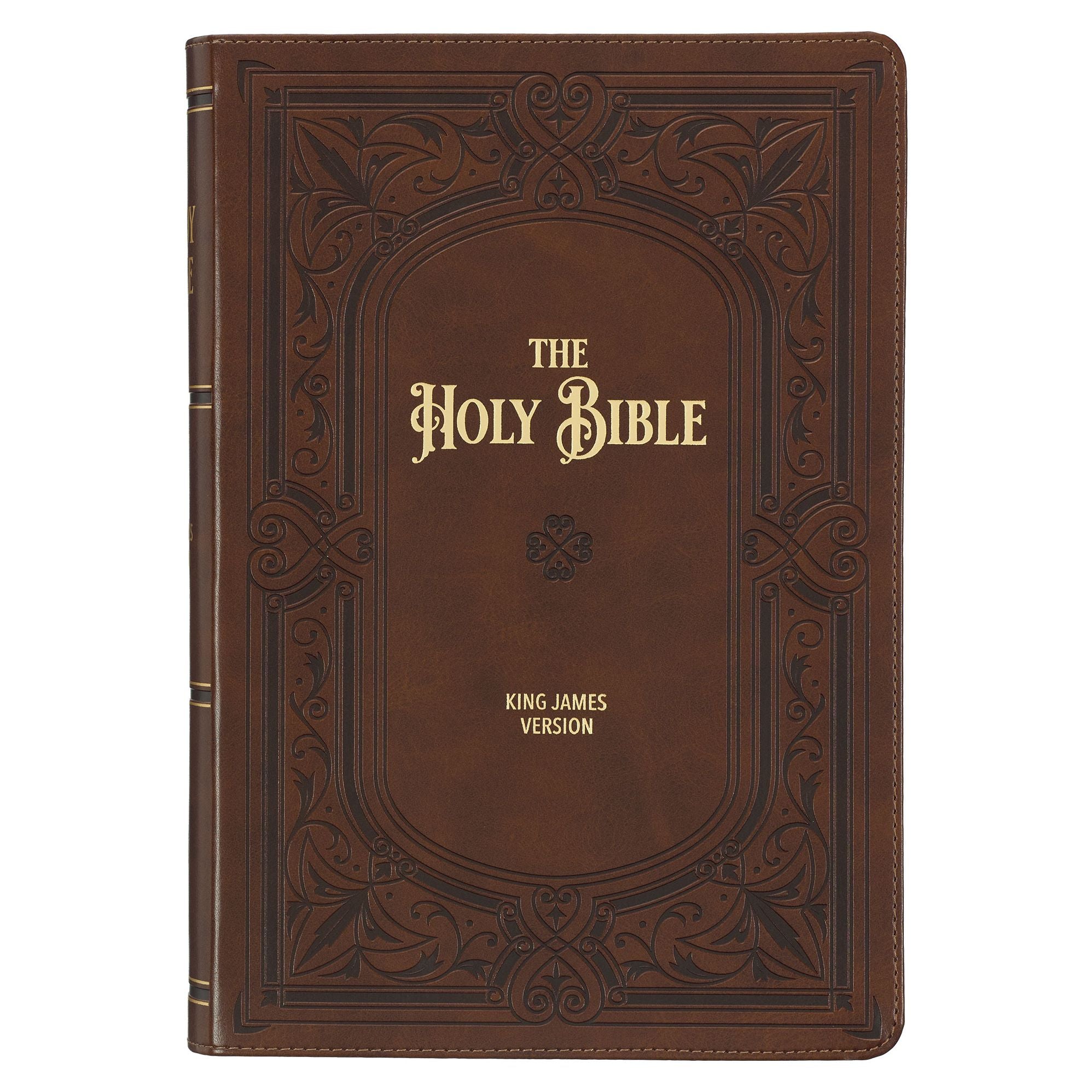 KJV Study Bible Large Print (Faux Leather, Saddle Tan/Art Nouveau)