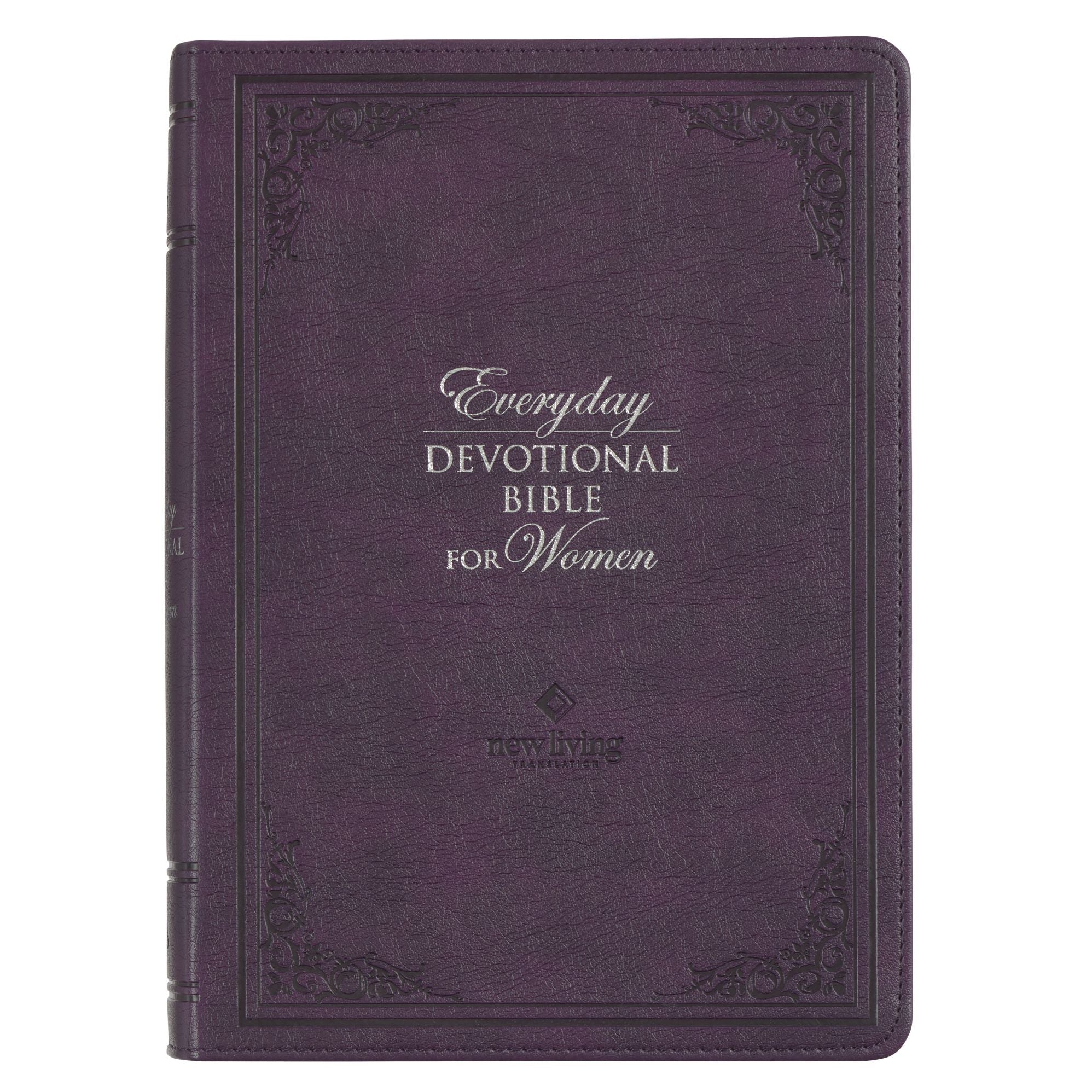Devotional Bible NLT for Women (Faux Leather, Purple)