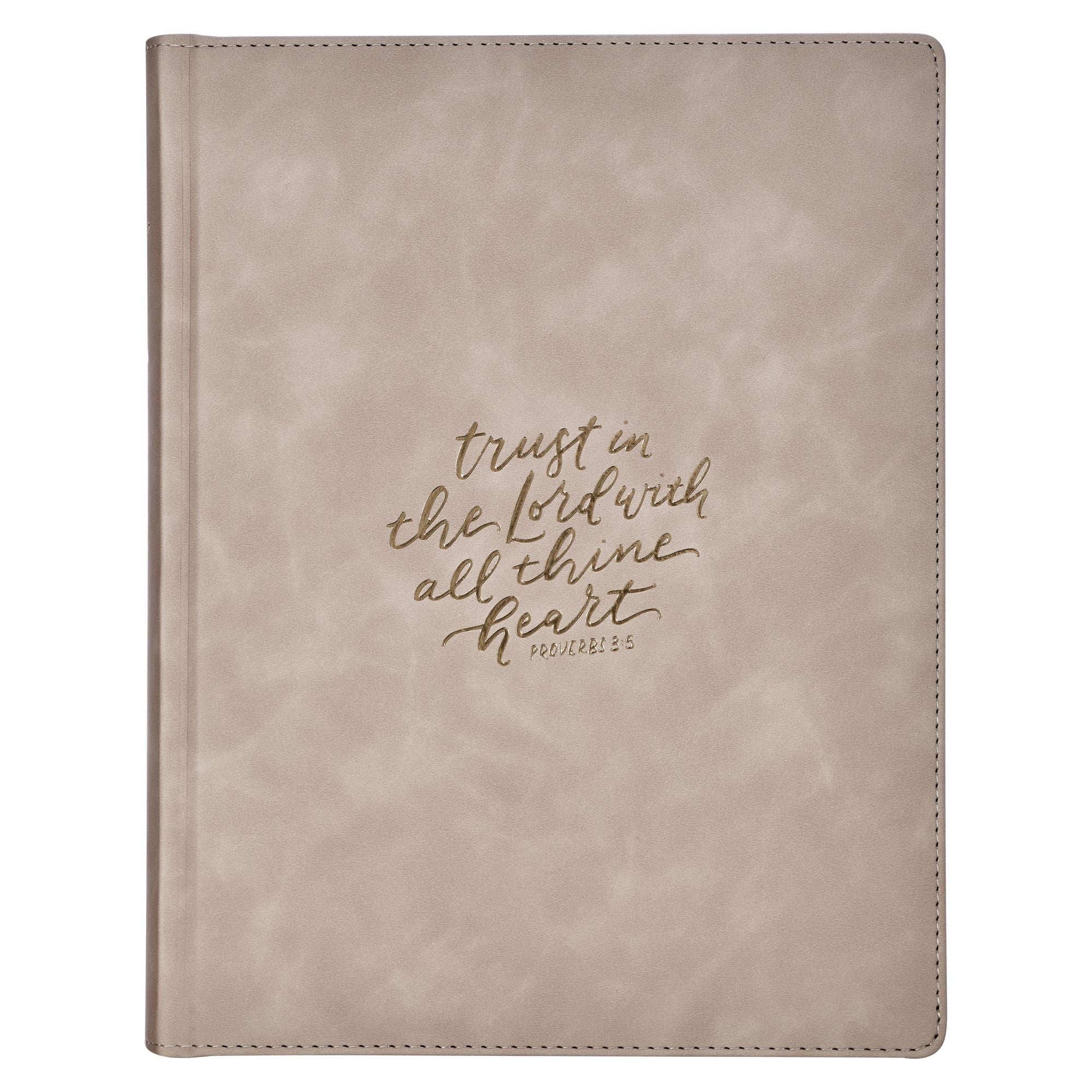 KJV Note-taking Bible Large Print (Faux Leather Hardcover, Trust the Lord, Prov. 3:5)