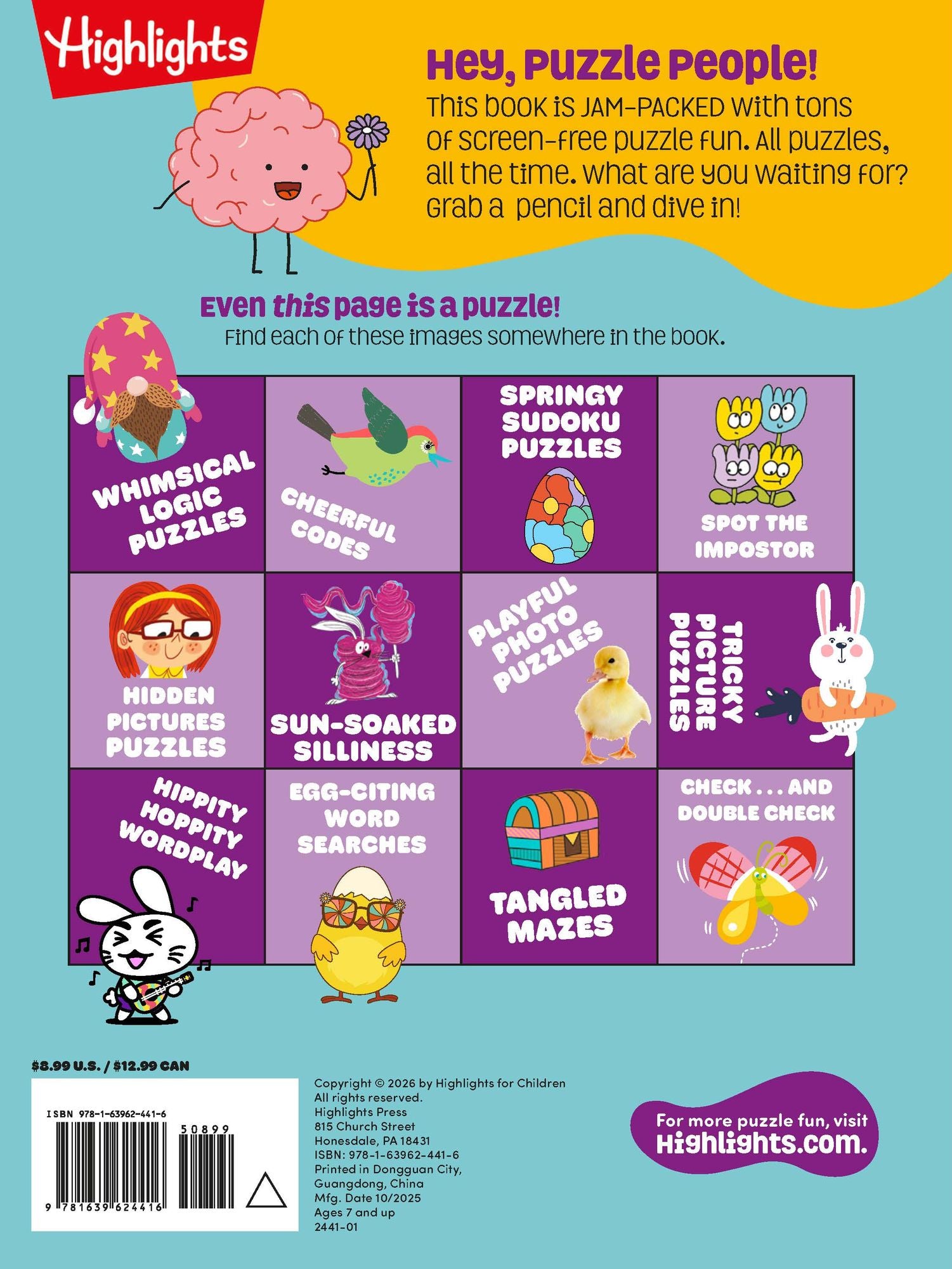 Super Hard Easter Puzzles brainPLAY: Easter Puzzle and Activity Book with Over 75 Brain-Teasing Mazes, Logic Games, Hidden Object Puzzles and More for Kids 7 and Up