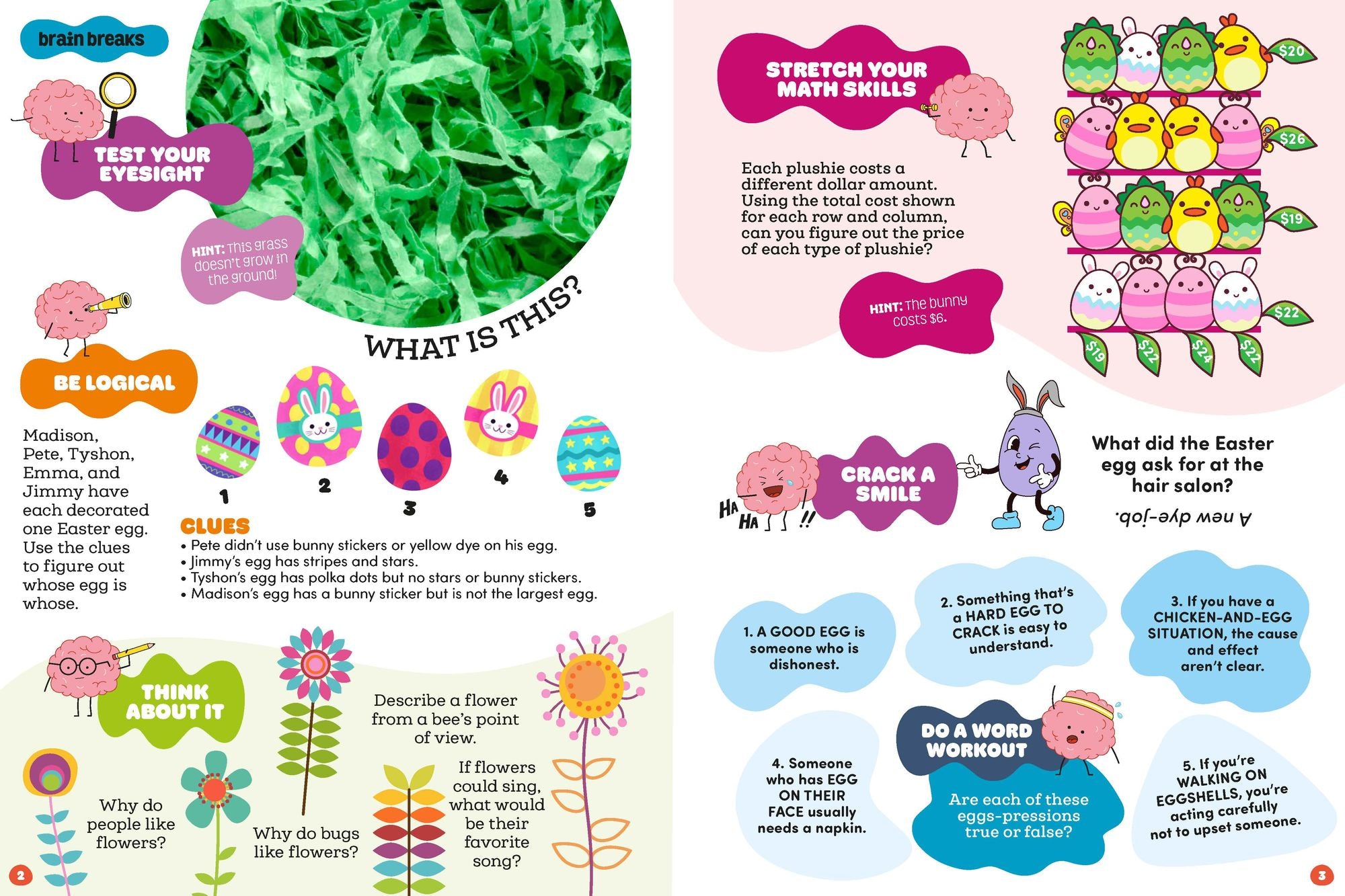 Super Hard Easter Puzzles brainPLAY: Easter Puzzle and Activity Book with Over 75 Brain-Teasing Mazes, Logic Games, Hidden Object Puzzles and More for Kids 7 and Up