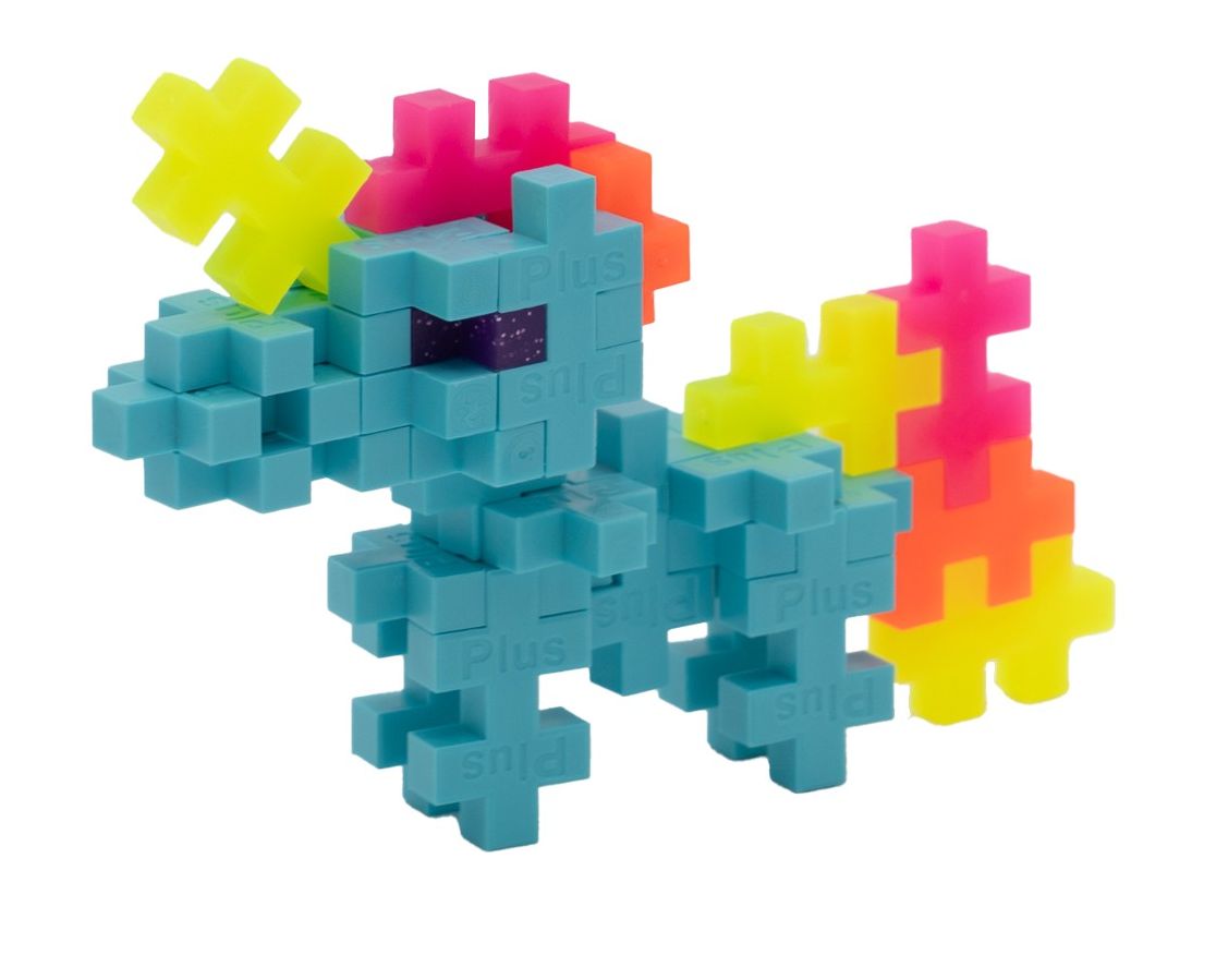 Neon Super Cute Puzzle and Play: Plus-Plus Building Blocks and Hidden Pictures Puzzle Sticker Book Set for Kids 5-9, Create and Personalize with Cute Stickers, Bright Puzzles and Neon Blocks