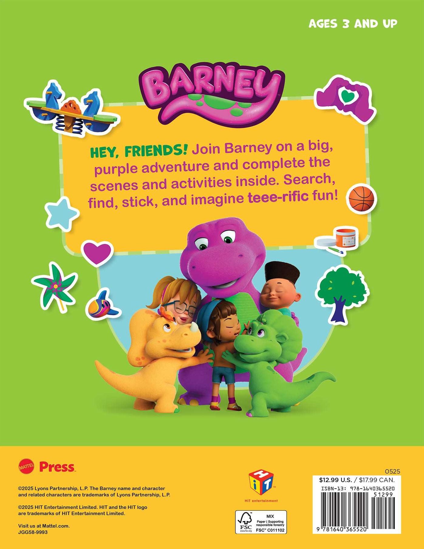 Barney: Super-Dee-Duper Sticker Book