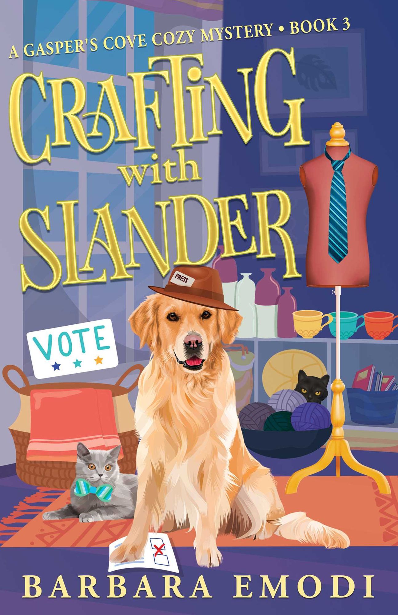 Crafting with Slander: A Gasper's Cove Cozy Mystery, Book 3