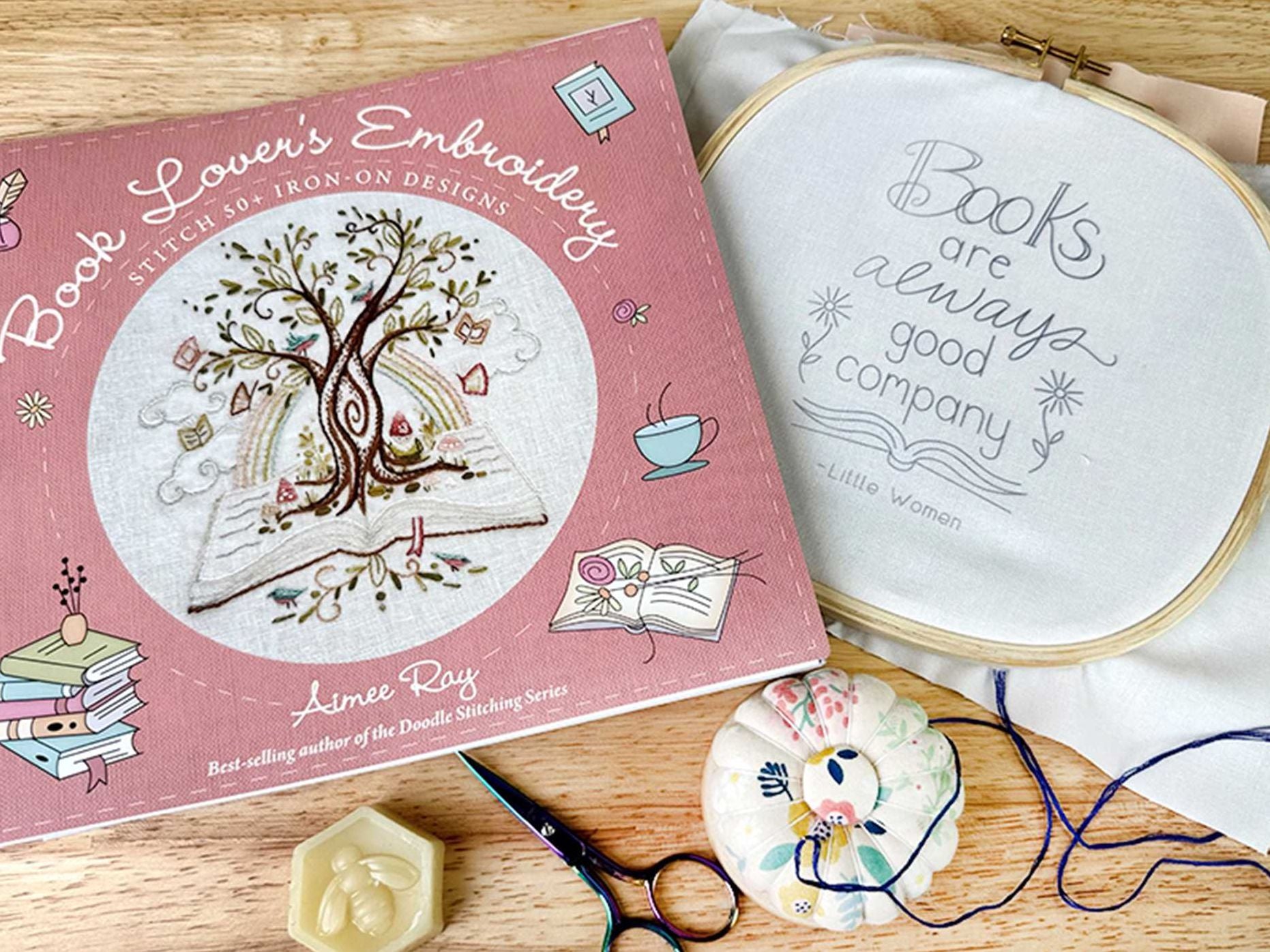 Book Lover's Embroidery: Stitch 50+ Iron-on Designs