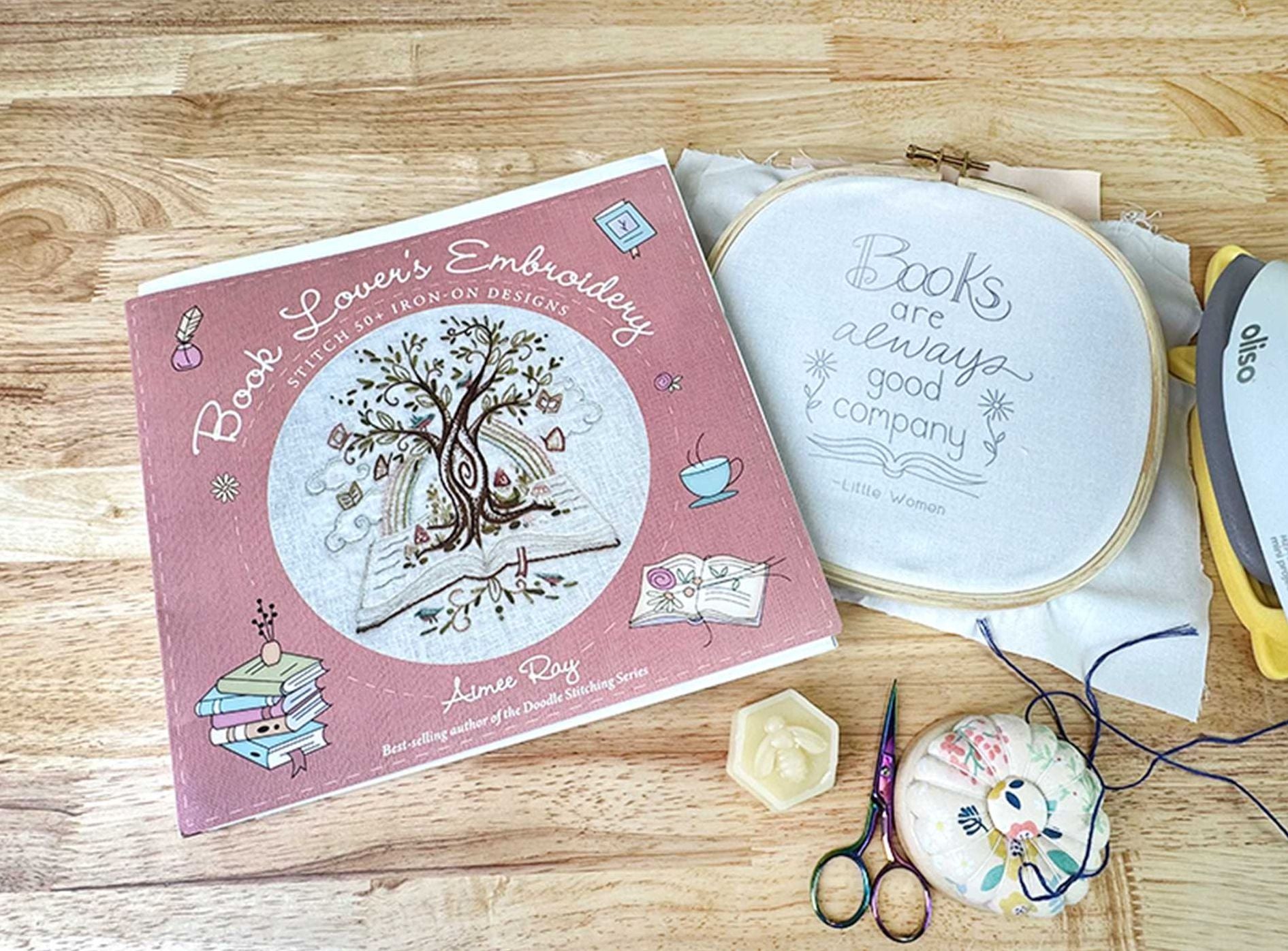 Book Lover's Embroidery: Stitch 50+ Iron-on Designs