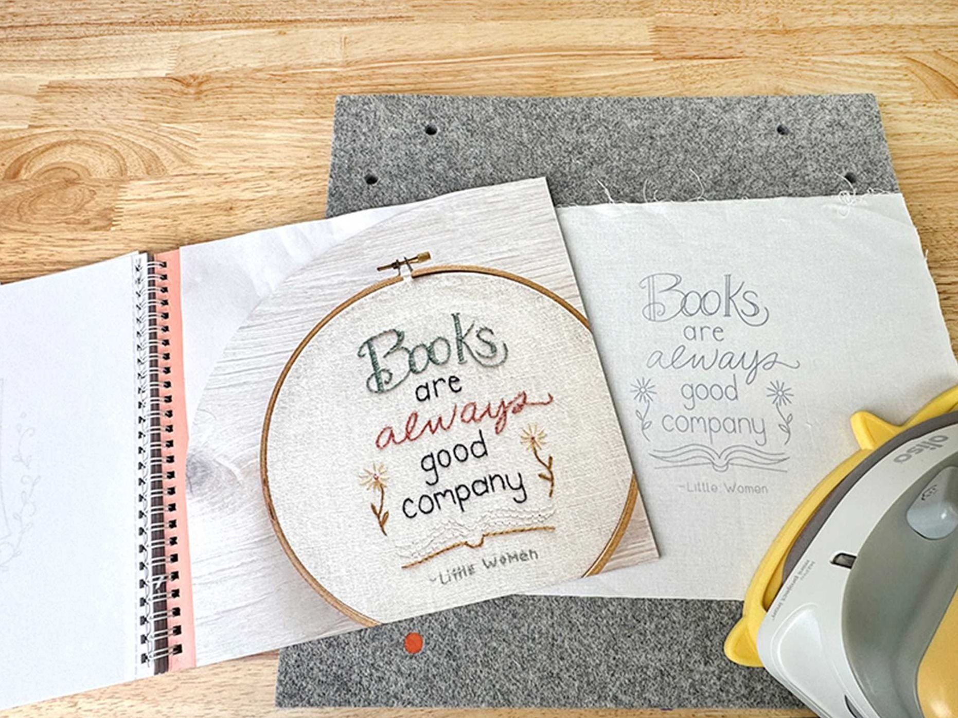 Book Lover's Embroidery: Stitch 50+ Iron-on Designs