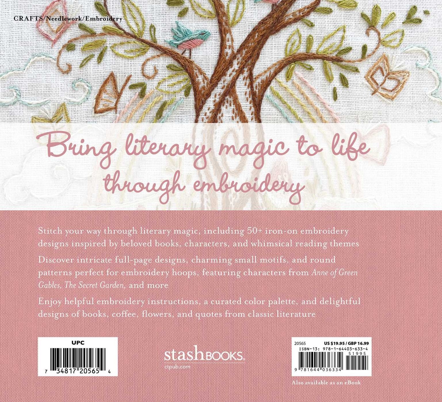 Book Lover's Embroidery: Stitch 50+ Iron-on Designs
