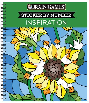 Brain Games - Sticker by Number: Inspiration - Nature Stained Glass Images