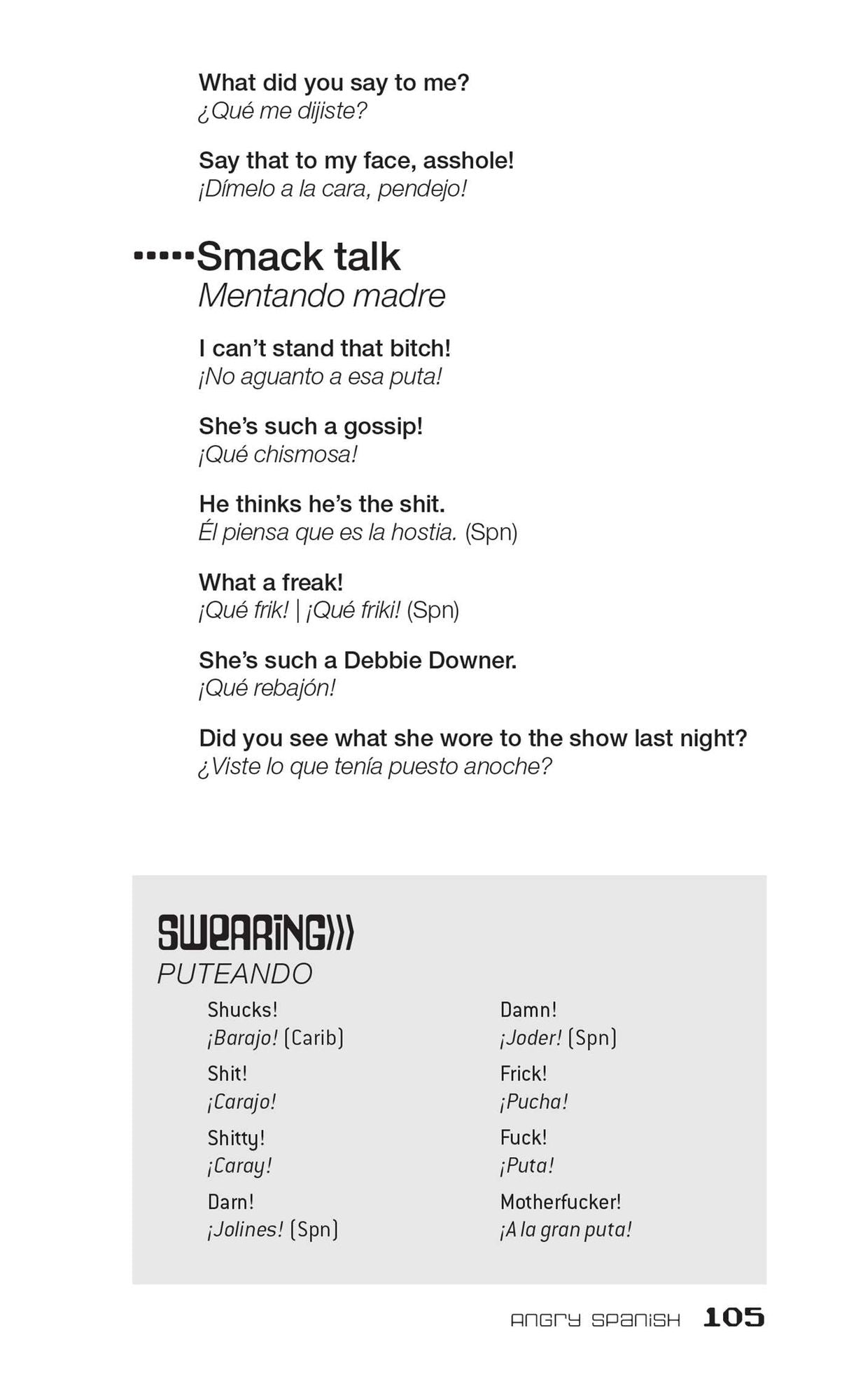 Dirty Spanish: Third Edition: Everyday Slang from "What's Up?" to "F*%# Off!"