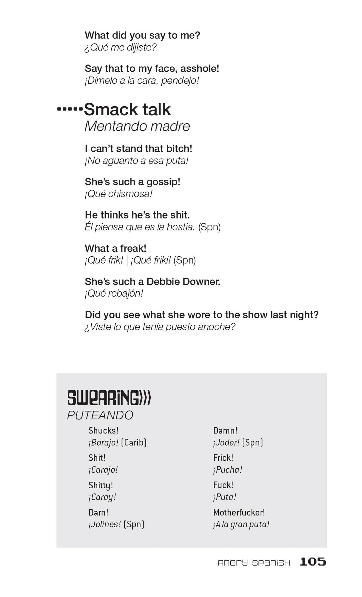 Dirty Spanish: Third Edition: Everyday Slang from "What's Up?" to "F*%# Off!"