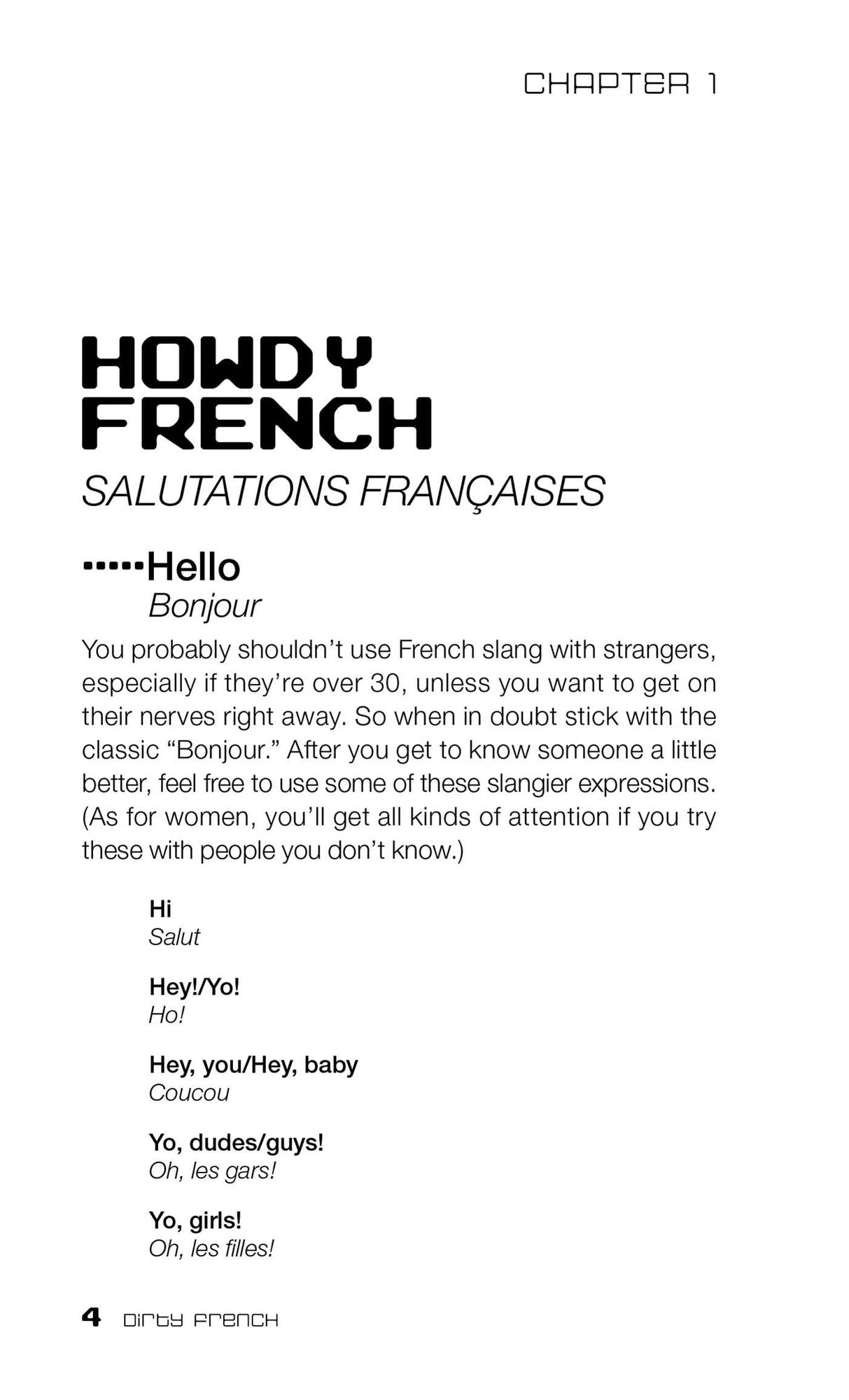 Dirty French: Everyday Slang from What's Up? to F*%# Off!