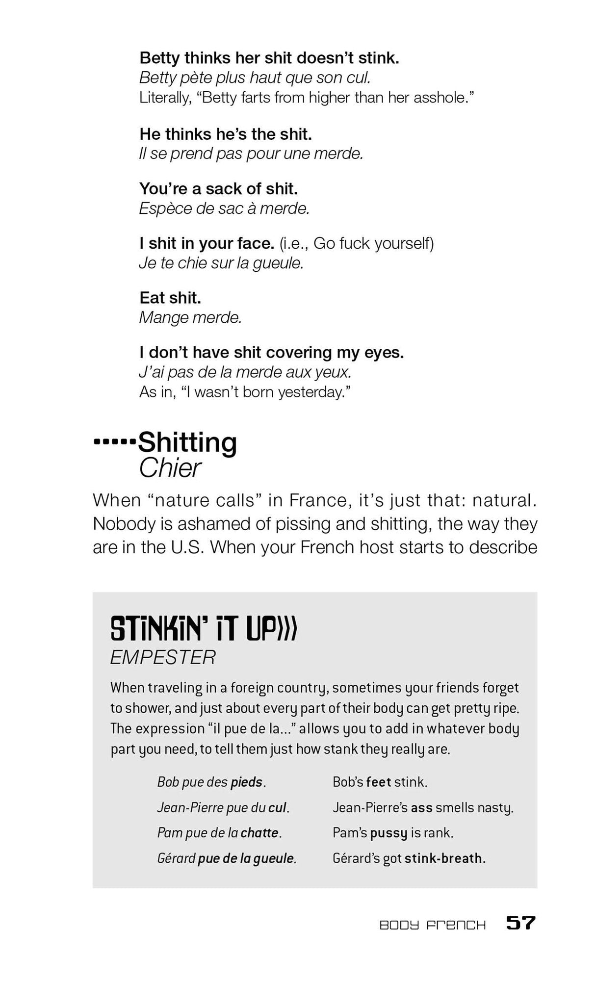 Dirty French: Everyday Slang from What's Up? to F*%# Off!