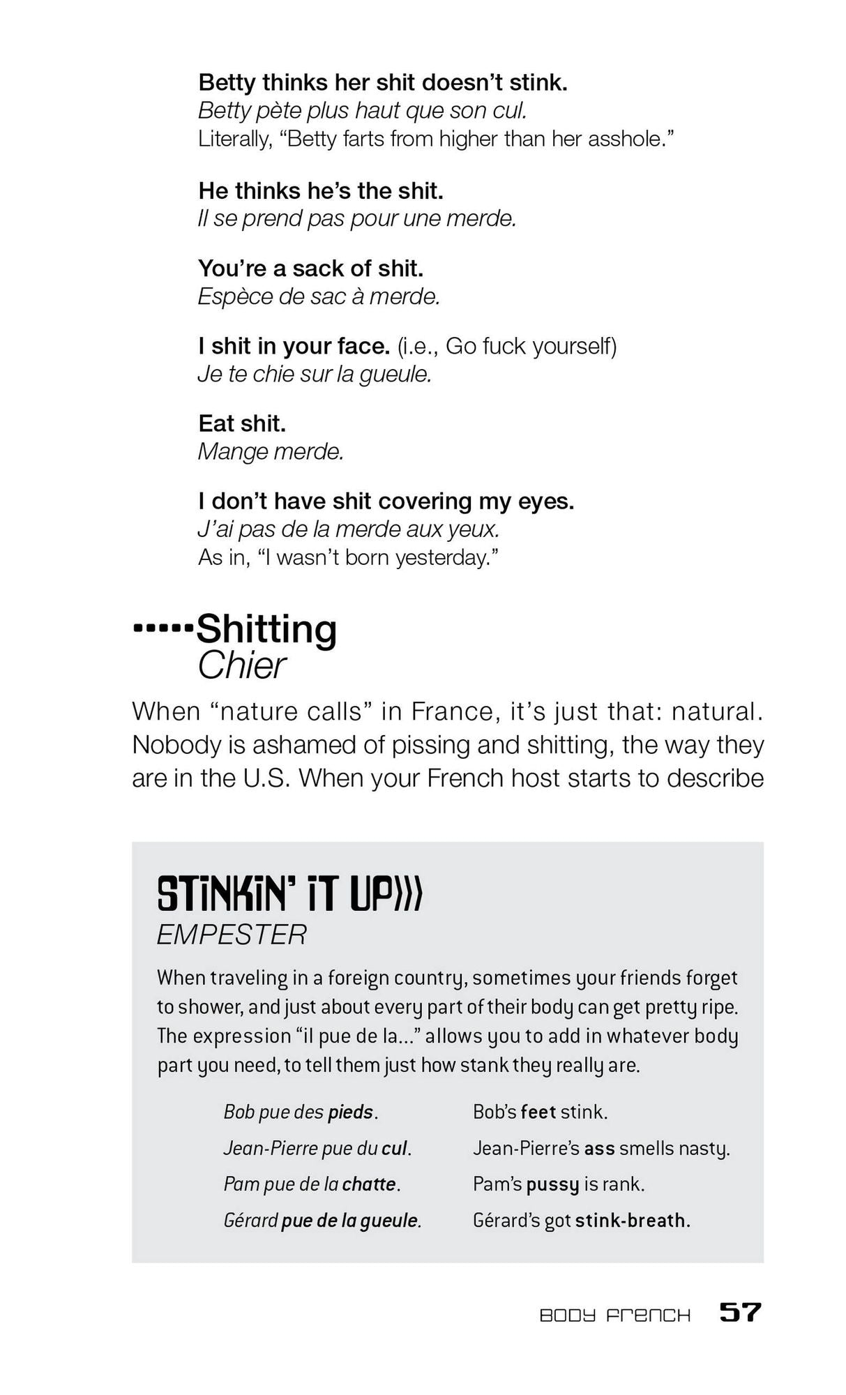 Dirty French: Everyday Slang from What's Up? to F*%# Off!