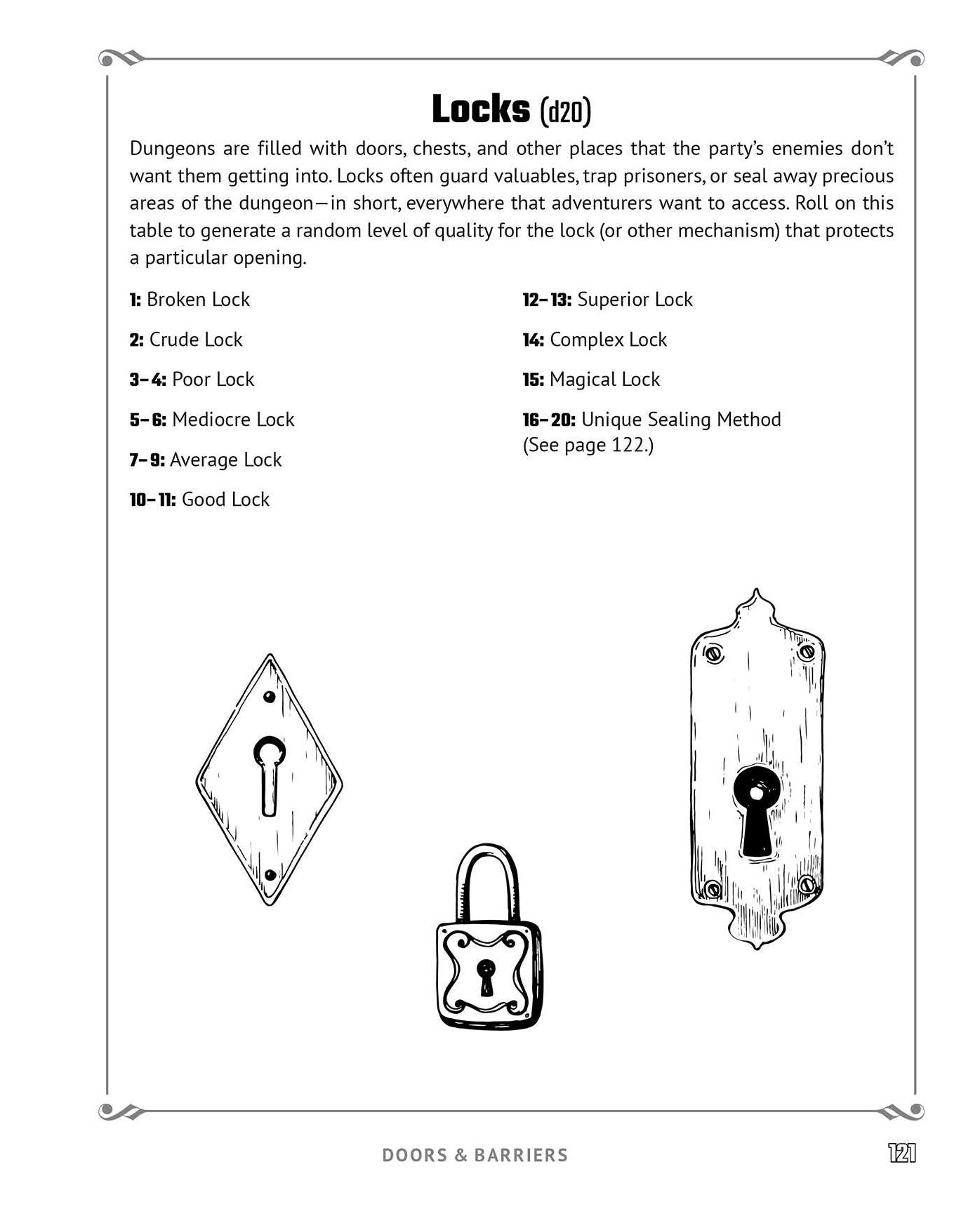 Random Tables: Dungeons and Lairs: The Game Master's Companion for Creating Secret Entrances, Rumors, Prisons, and More