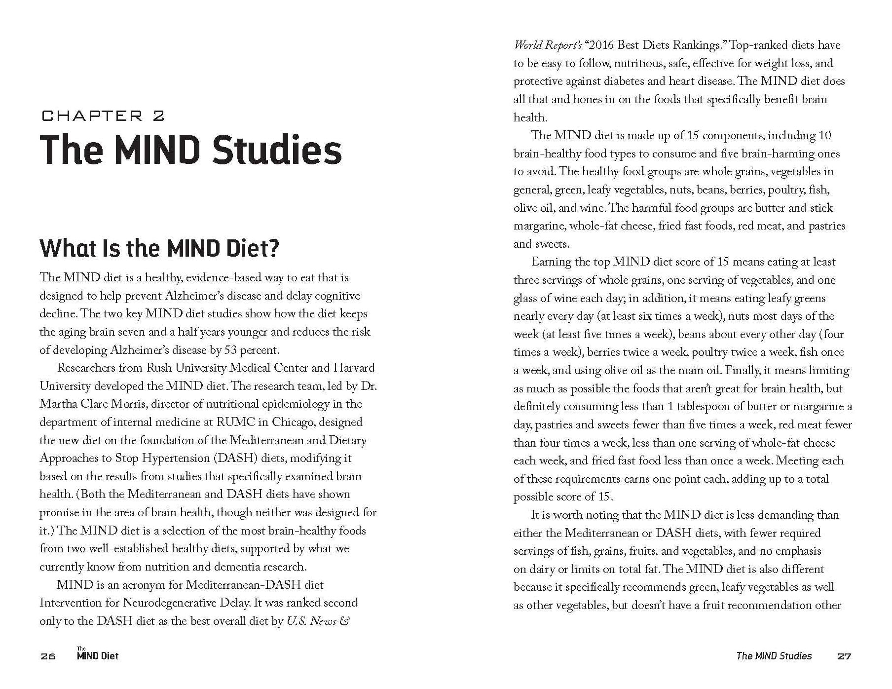 The MIND Diet: 2nd Edition: A Scientific Approach to Enhancing Brain Function and Helping Prevent Alzheimer's and Dementia Fully Updated with New Recipes, Meal Plans, and More Tips and Tools Based on the Latest Research