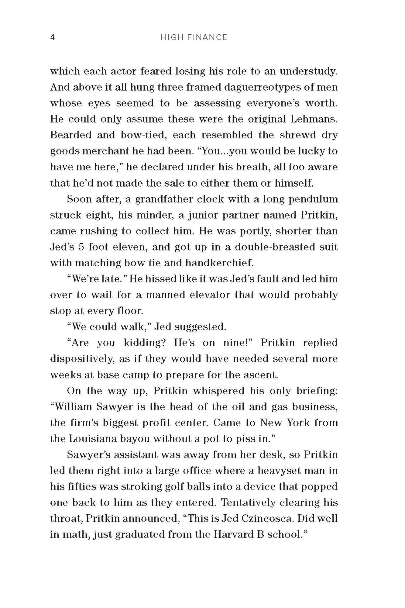 High Finance: A Novel