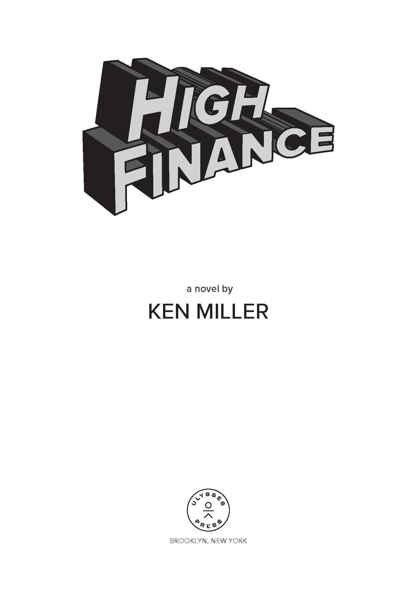 High Finance: A Novel