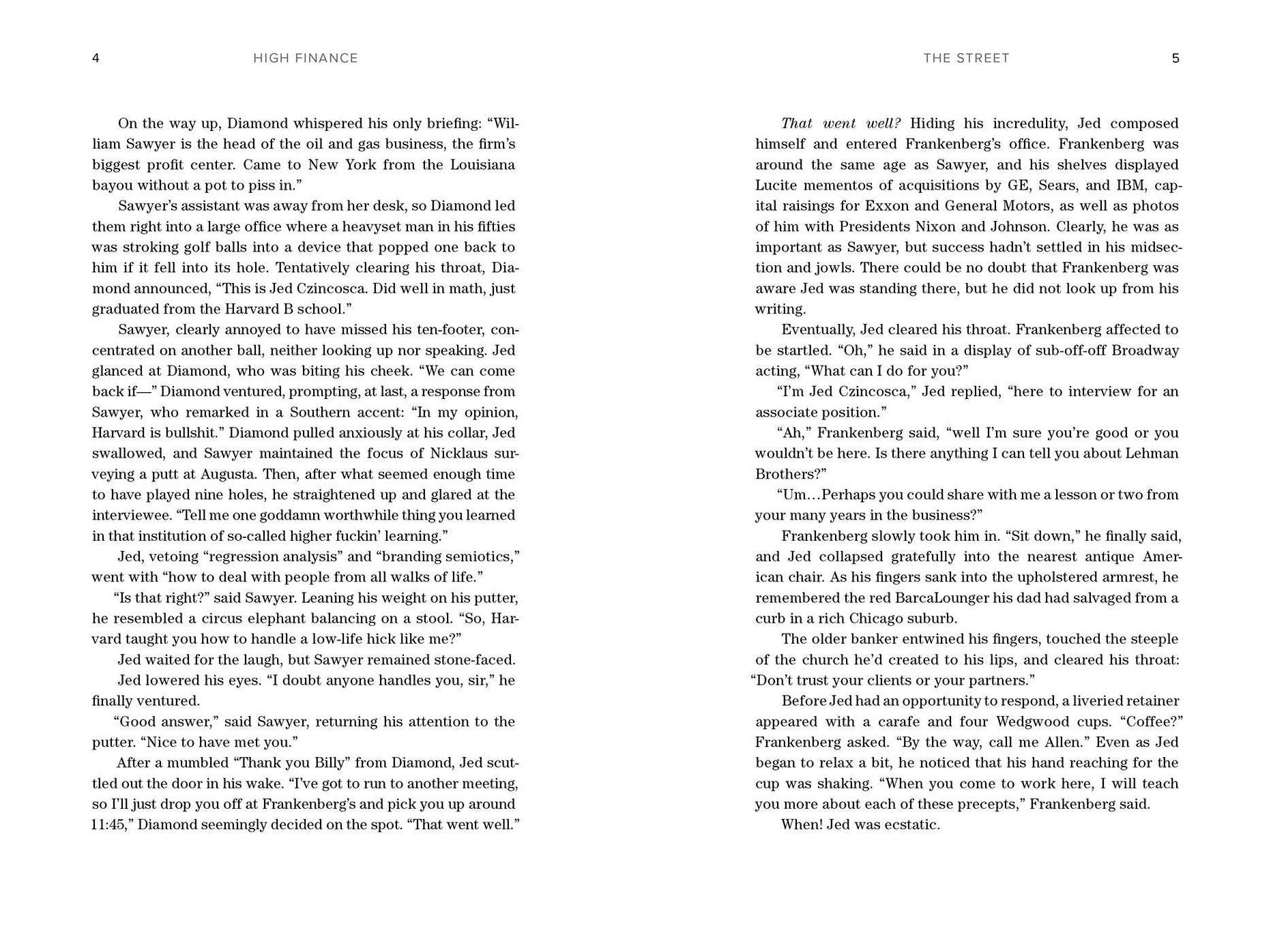 High Finance: A Novel