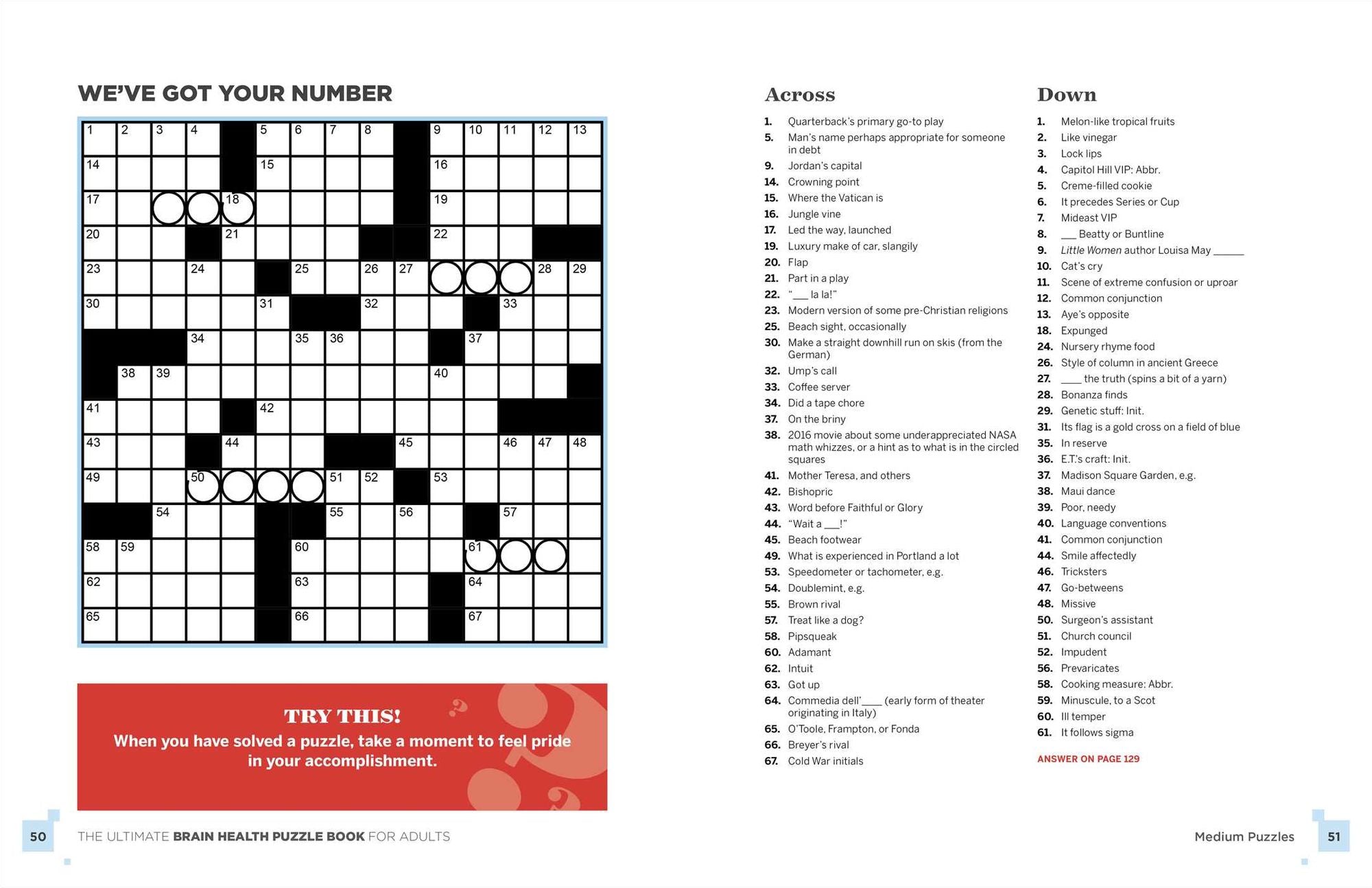 The Ultimate Brain Health Puzzle Book for Adults: Crosswords, Sudoku, Cryptograms, Word Searches, and More!