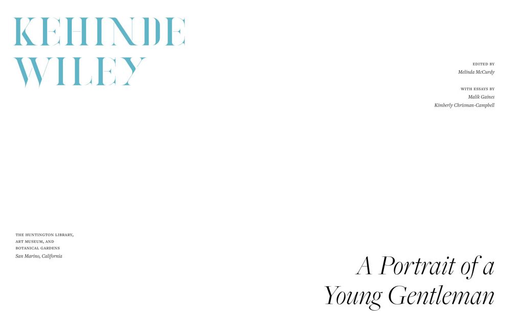 Kehinde Wiley: A Portrait of a Young Gentleman