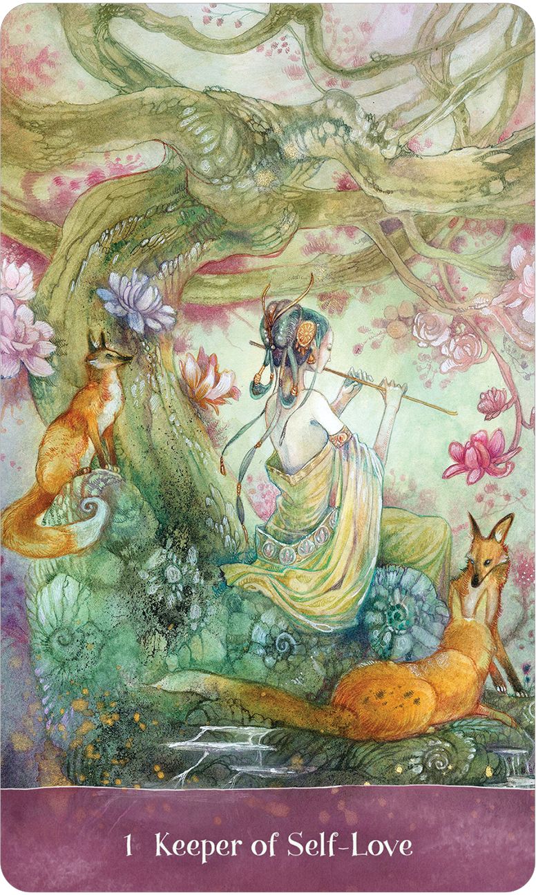 Tree Keepers Oracle: 44 Gold Gilt-Edged Cards, Intricate Nature-Themed Artwork by Stephanie Law, 108-Page Full-Color Guidebook, Druids, Faery-Realm, Portals Between Magical Worlds, Guardians of Sacred Spaces