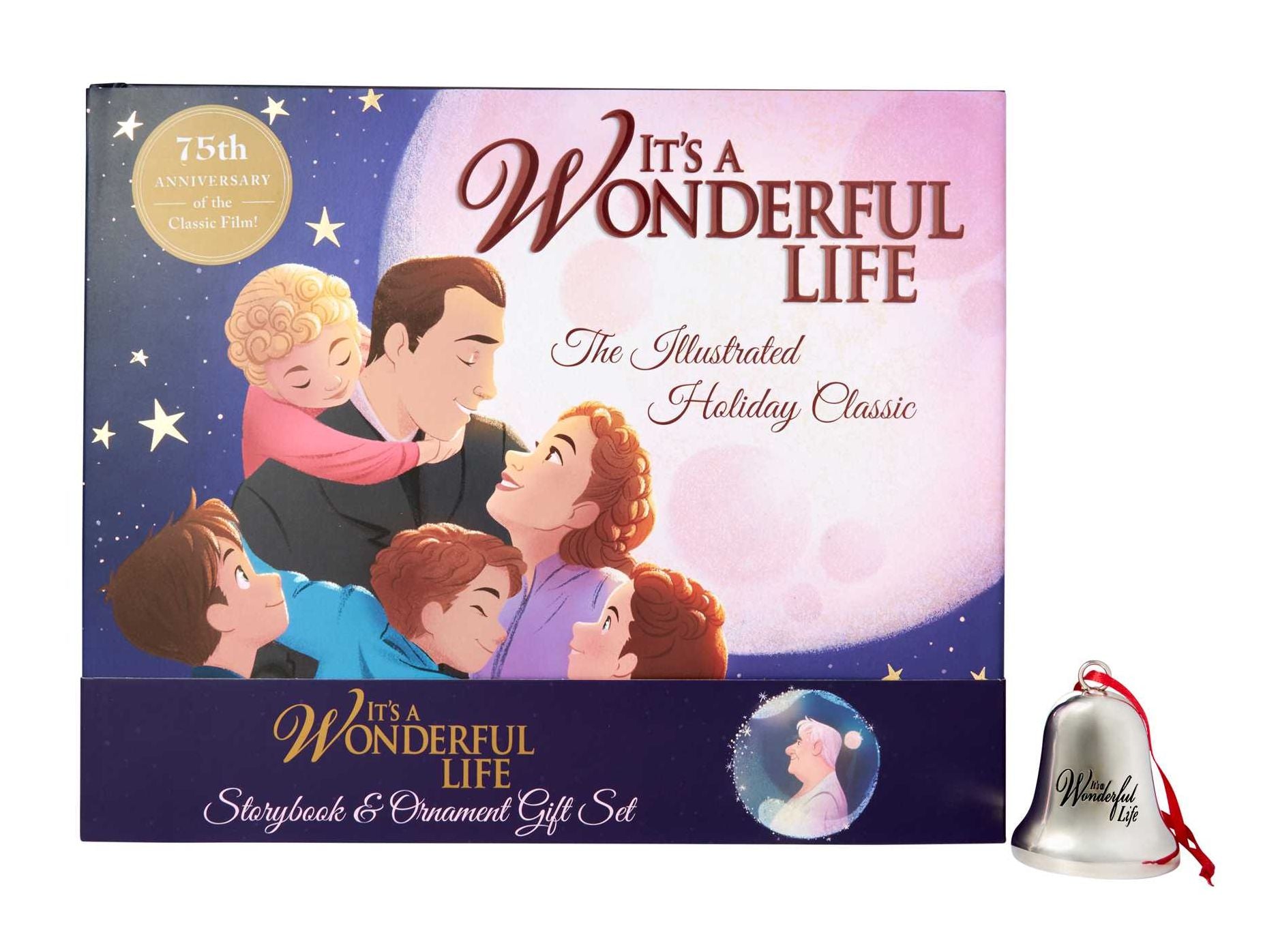 It's a Wonderful Life: The Illustrated Holiday Classic Gift Set: (Christmas Gift Set, Christmas Bell Ornament, Classic Movie Picture Book)