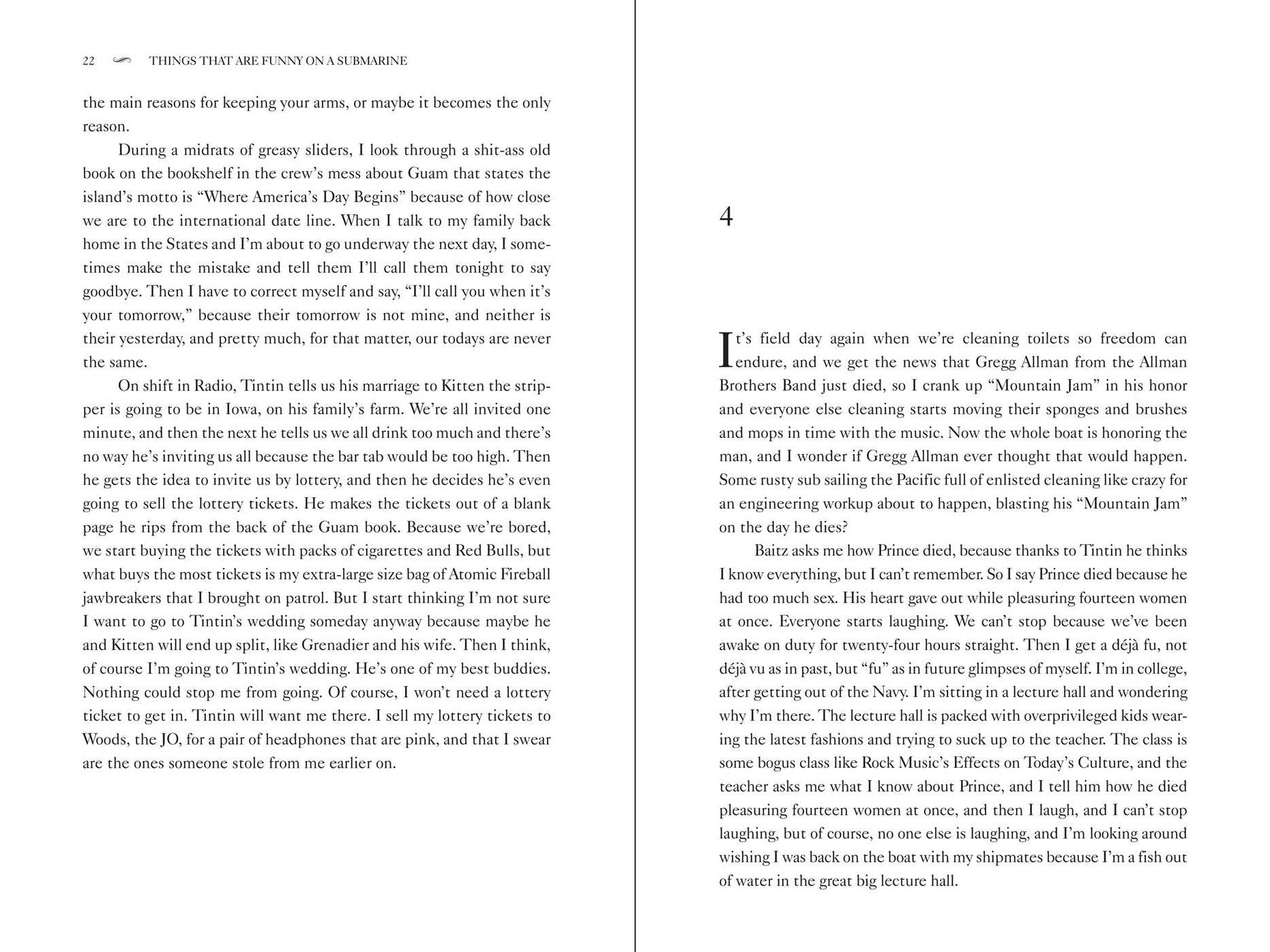 Things That Are Funny on a Submarine But Not Really: A Novel
