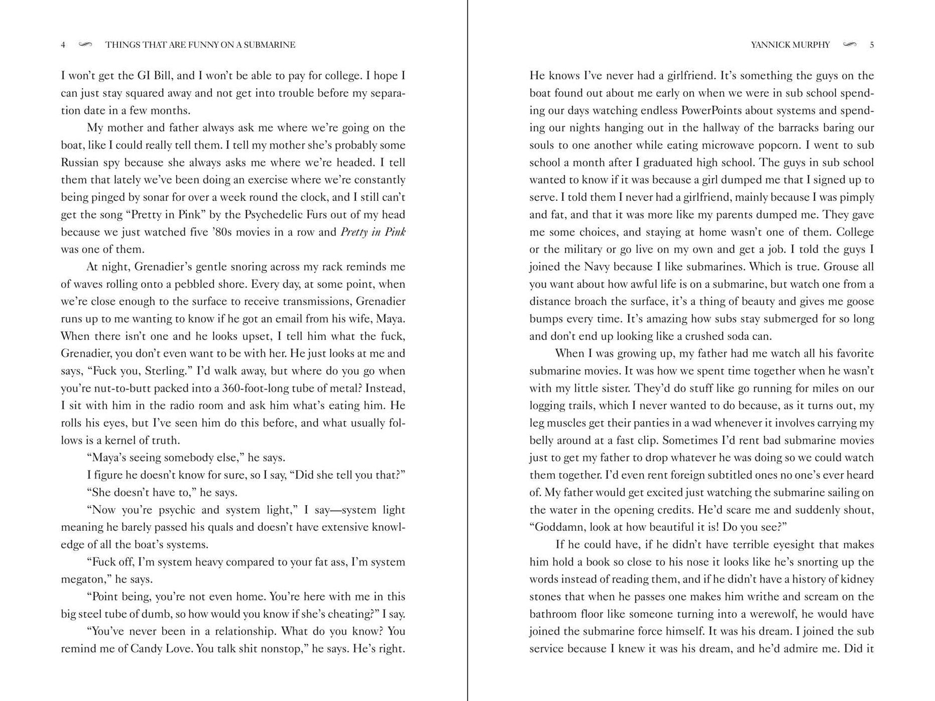 Things That Are Funny on a Submarine But Not Really: A Novel