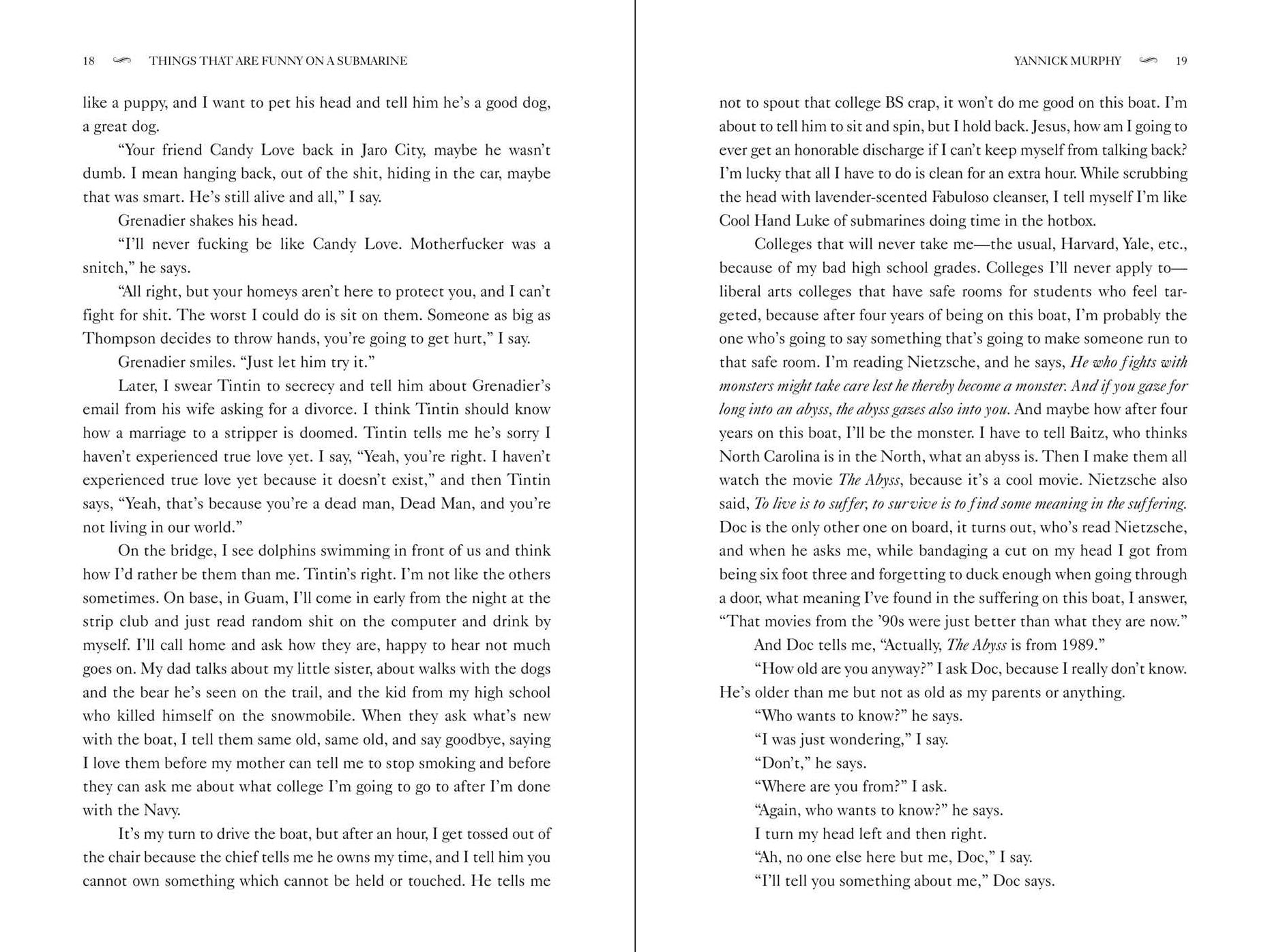 Things That Are Funny on a Submarine But Not Really: A Novel