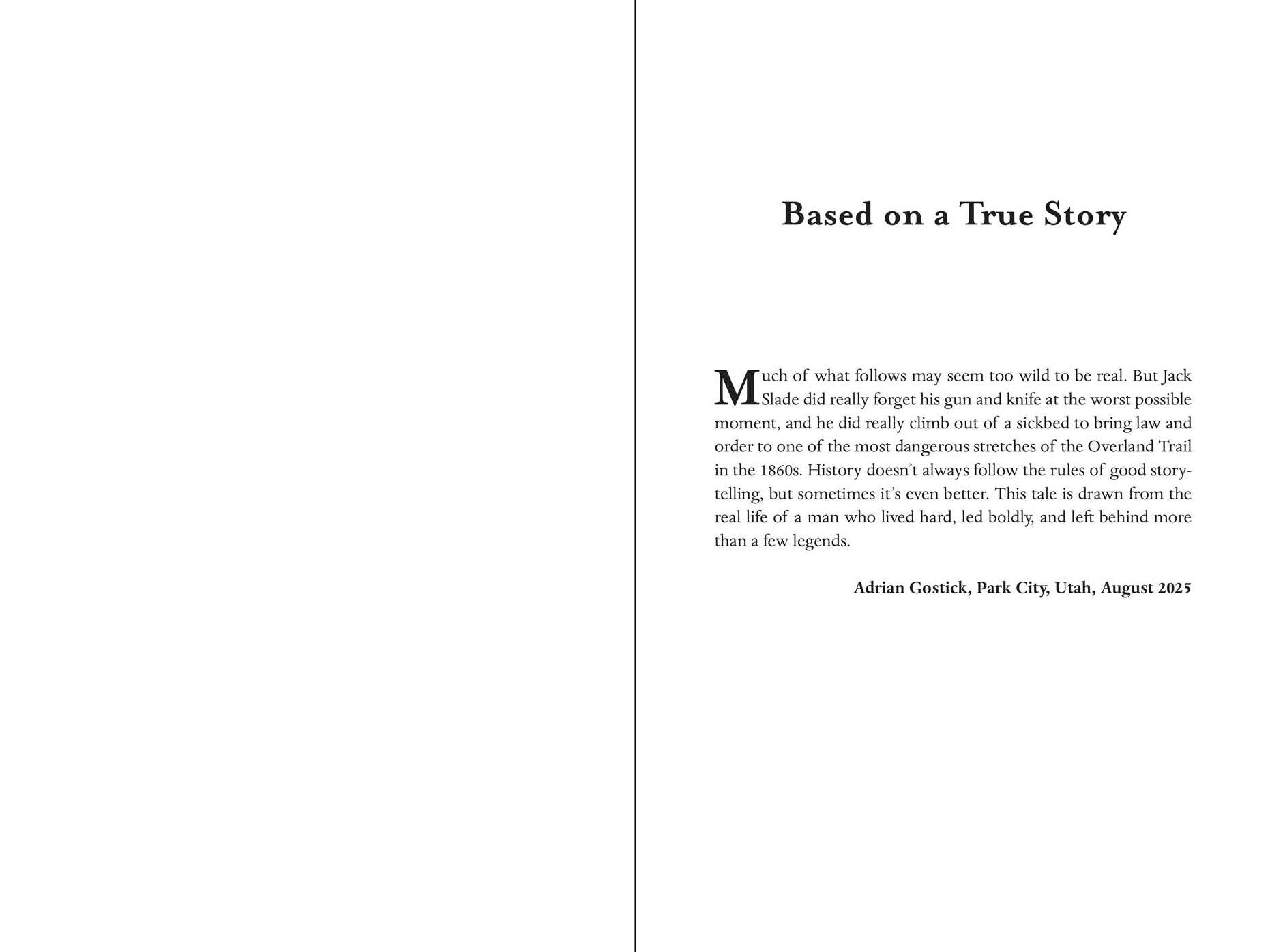 Jack Slade: Song of the Butcherbird
