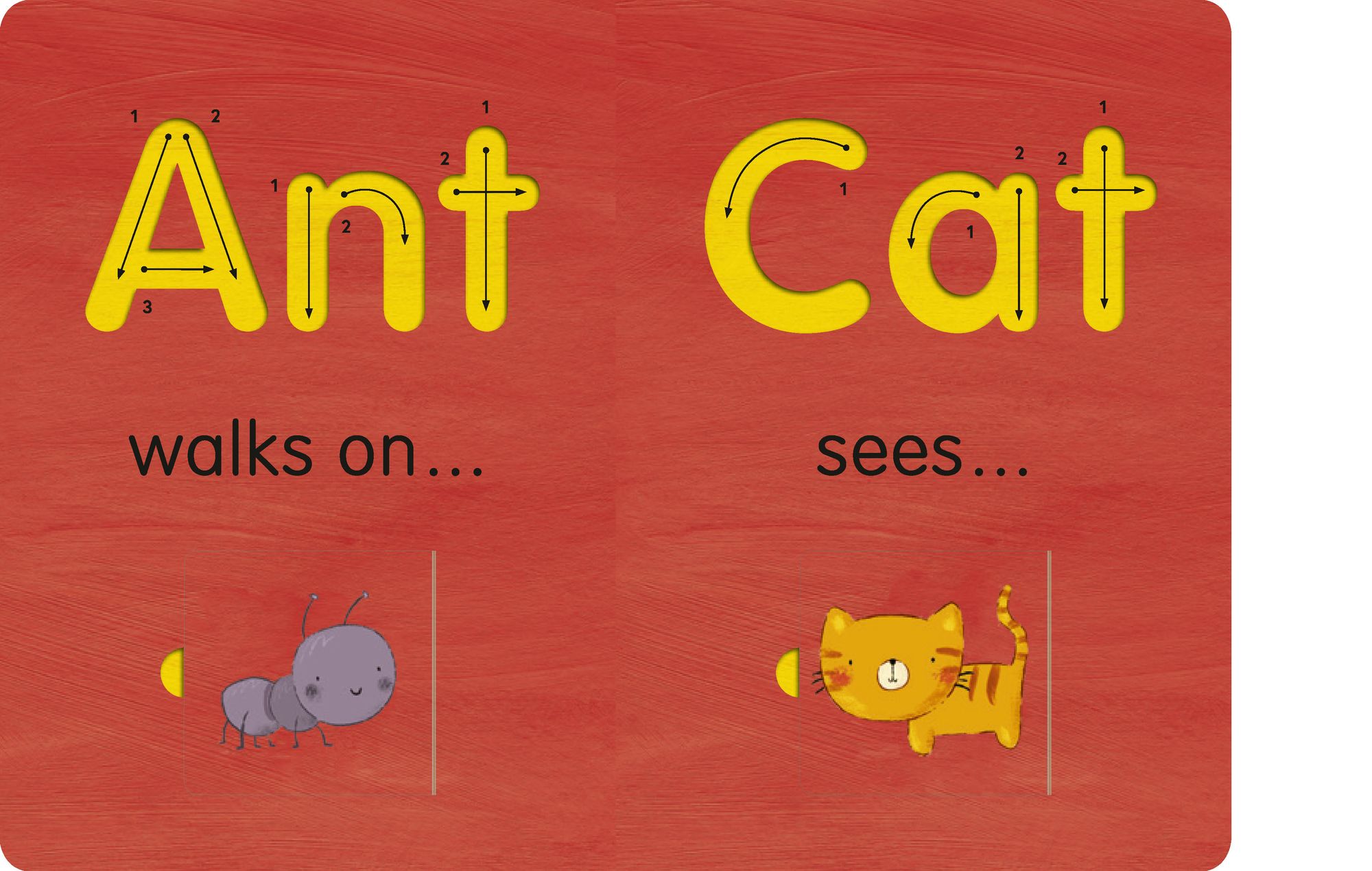 First Words: An interactive book, with tracks to trace and flaps to lift!