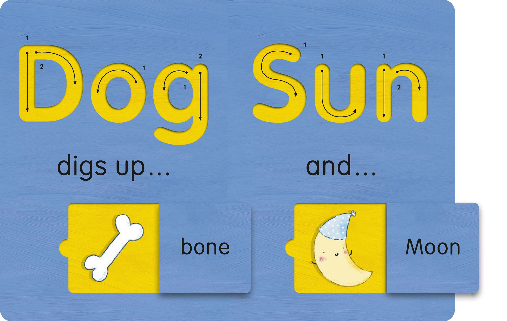 First Words: An interactive book, with tracks to trace and flaps to lift!