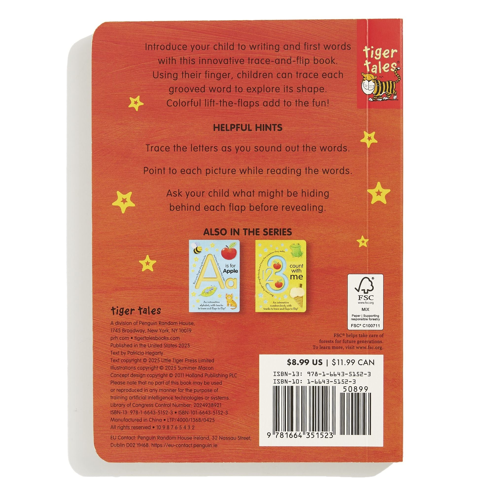 First Words: An interactive book, with tracks to trace and flaps to lift!