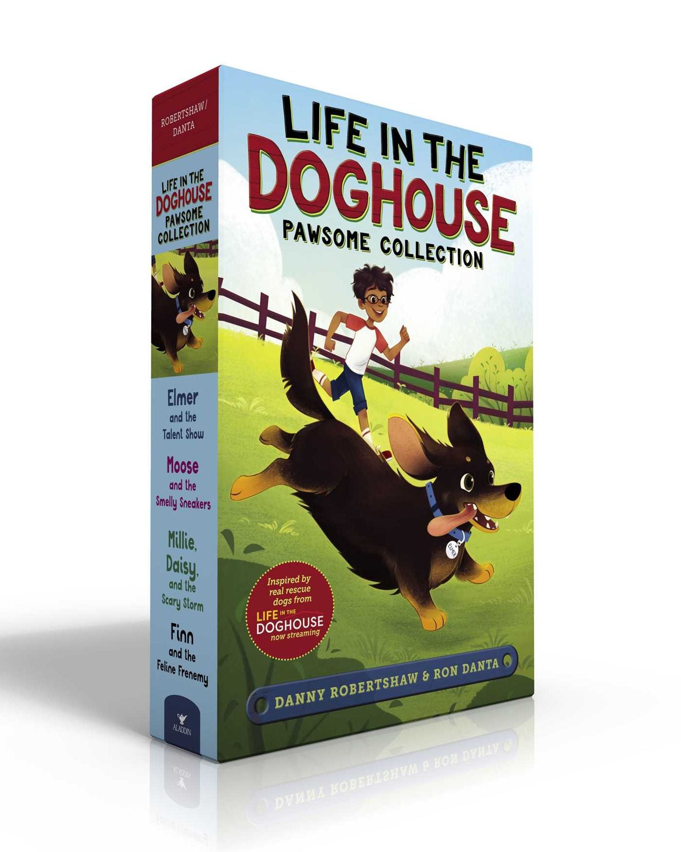 Life in the Doghouse Pawsome Collection (Boxed Set): Elmer and the Talent Show; Moose and the Smelly Sneakers; Millie, Daisy, and the Scary Storm; Finn and the Feline Frenemy
