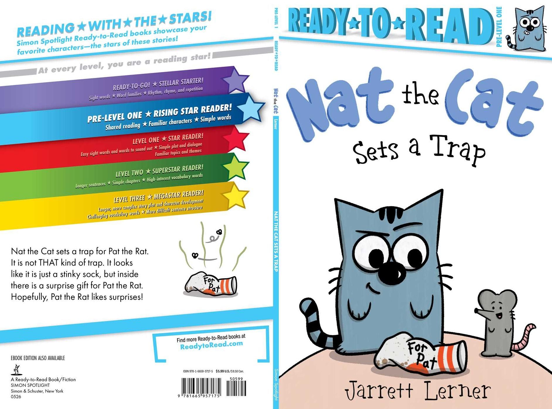 Nat the Cat Sets a Trap: Ready-to-Read Pre-Level 1