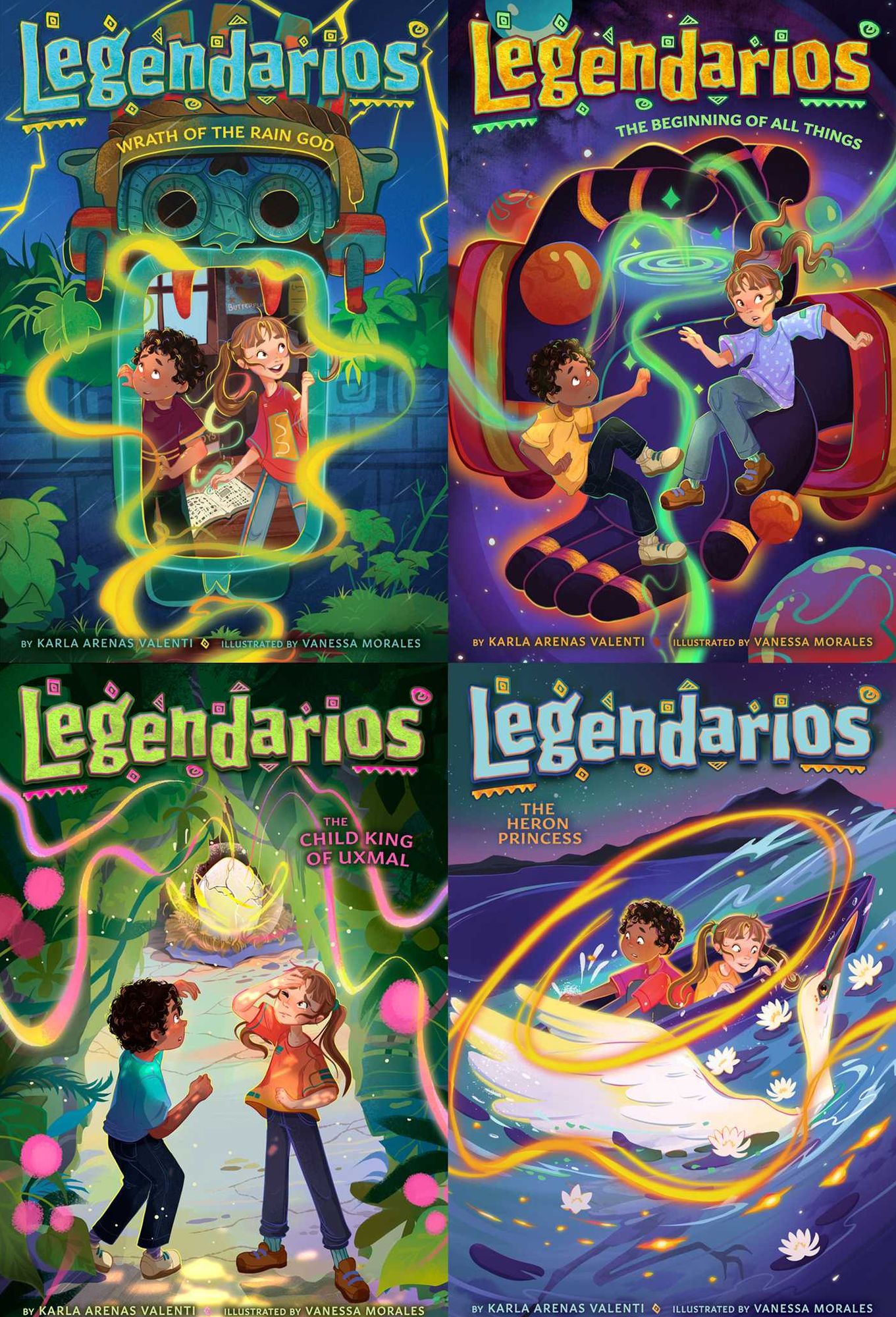 The Legendarios Mythical Collected Set: Wrath of the Rain God; The Beginning of All Things; The Child King of Uxmal; The Heron Princess
