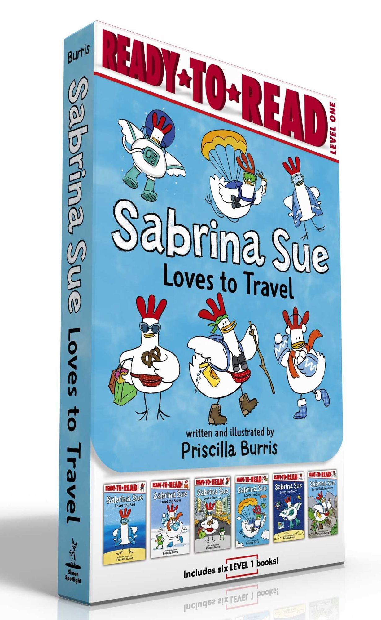Sabrina Sue Loves to Travel! (Boxed Set): Sabrina Sue Loves the Sea; Sabrina Sue Loves the Snow; Sabrina Sue Loves the City; Sabrina Sue Loves the Sky; Sabrina Sue Loves the Moon; Sabrina Sue Loves the Mountains