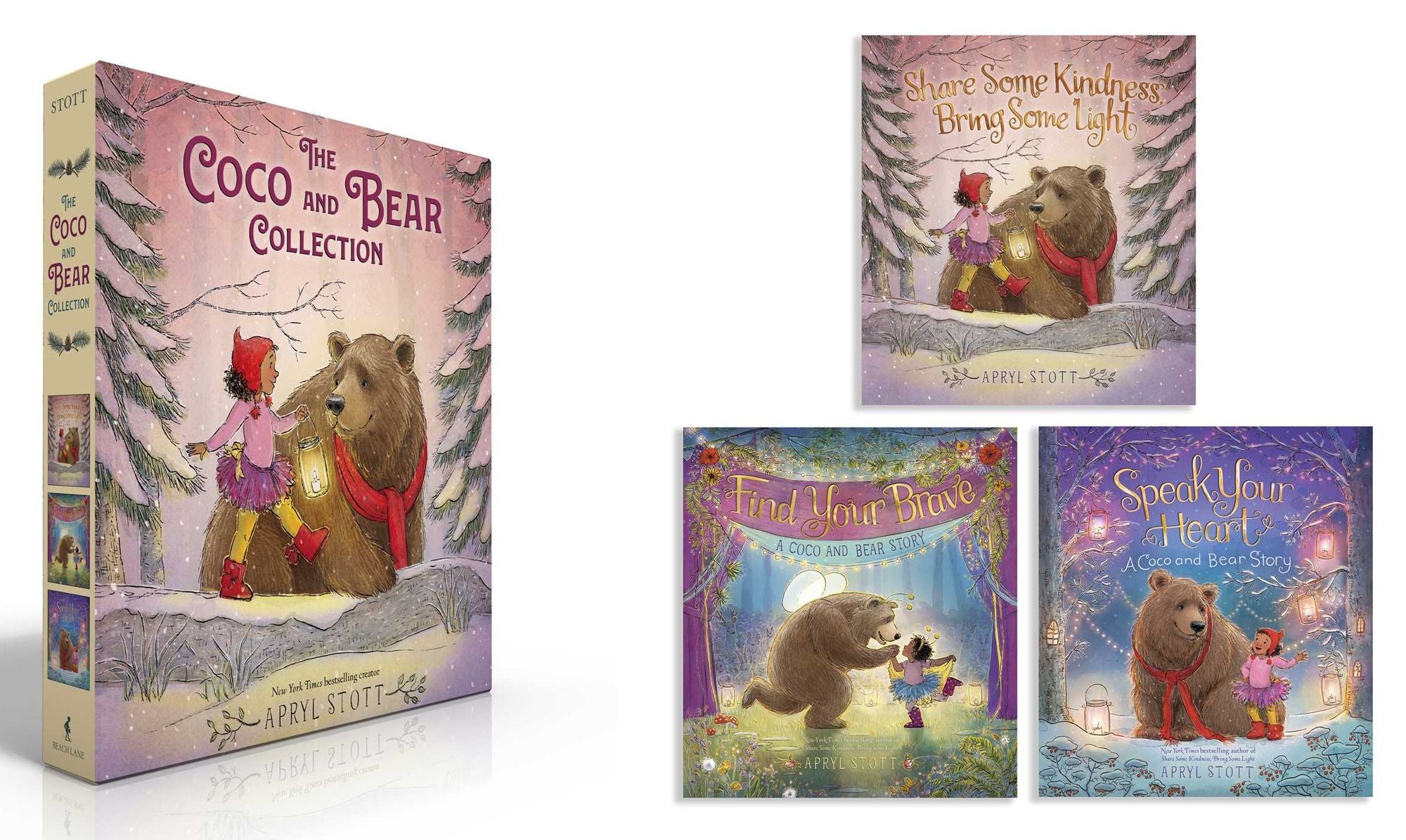 The Coco and Bear Collection (Boxed Set): Share Some Kindness, Bring Some Light; Find Your Brave; Speak Your Heart