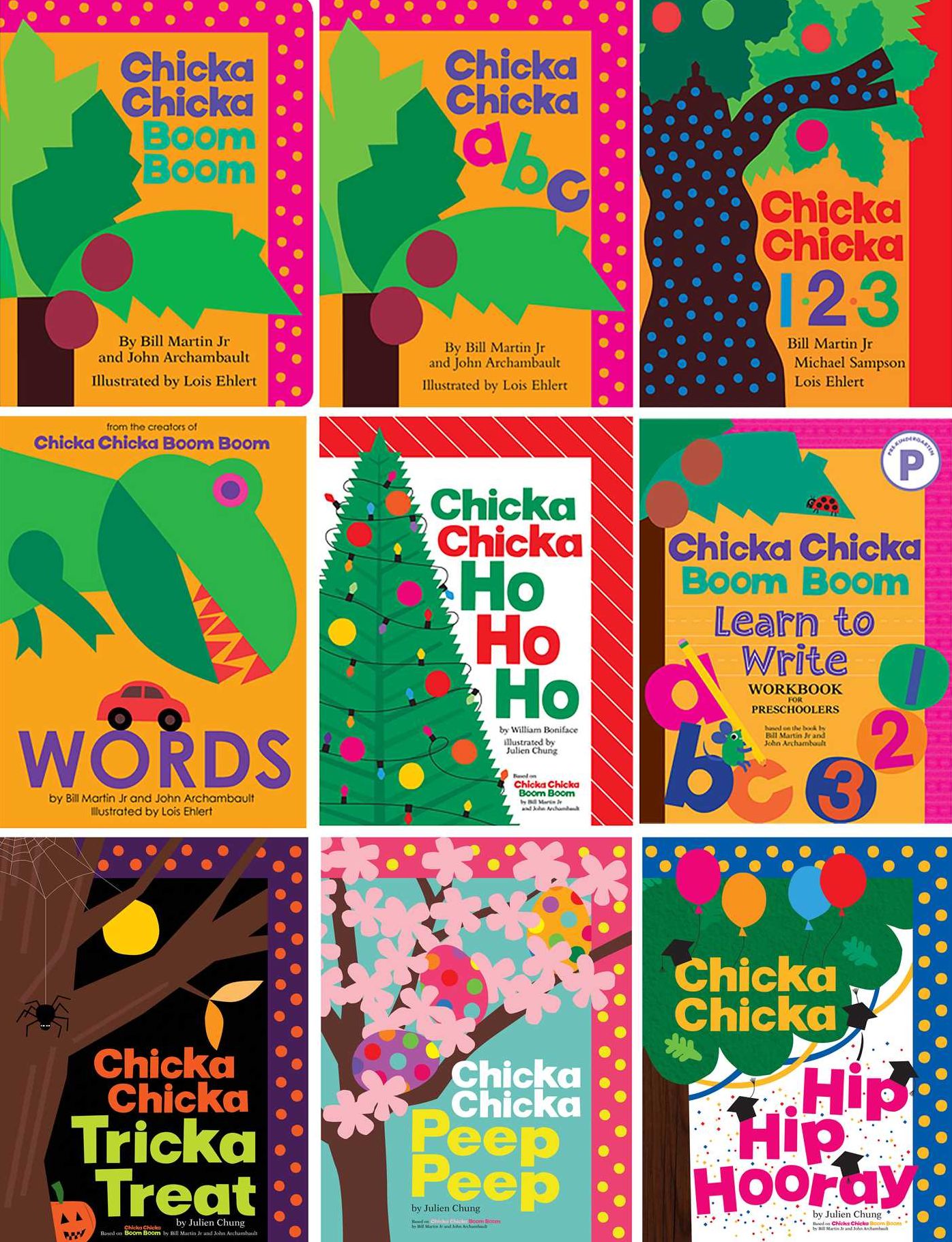 Chicka Chicka Boom Boom Kindergarten Workbook: Writing Practice for Tracing, Counting, Shapes, Problem Solving, and Thinking Skills for Ages 4-6