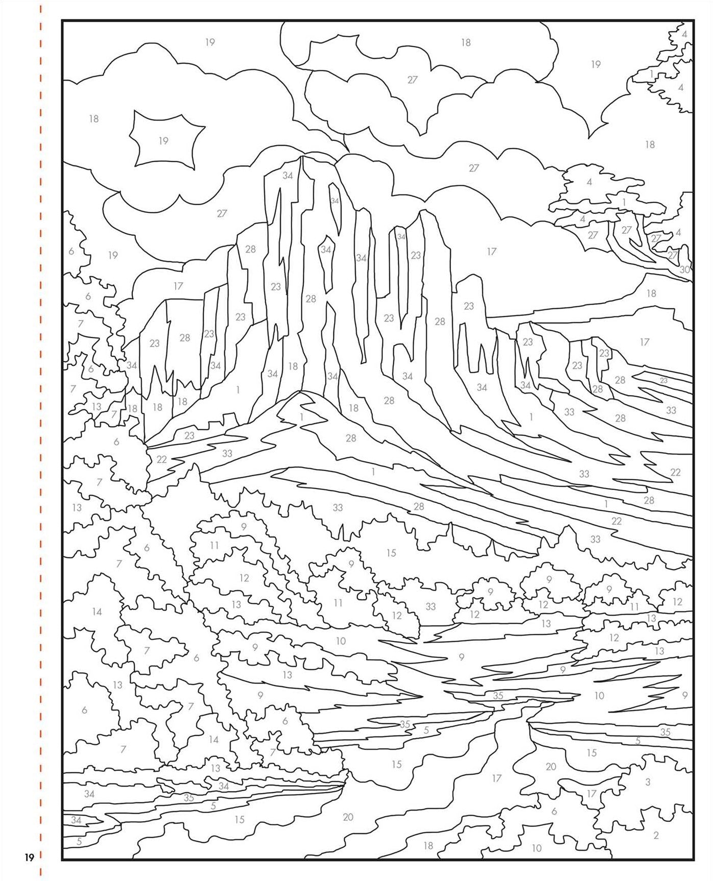 Bob Ross Color-by-Number