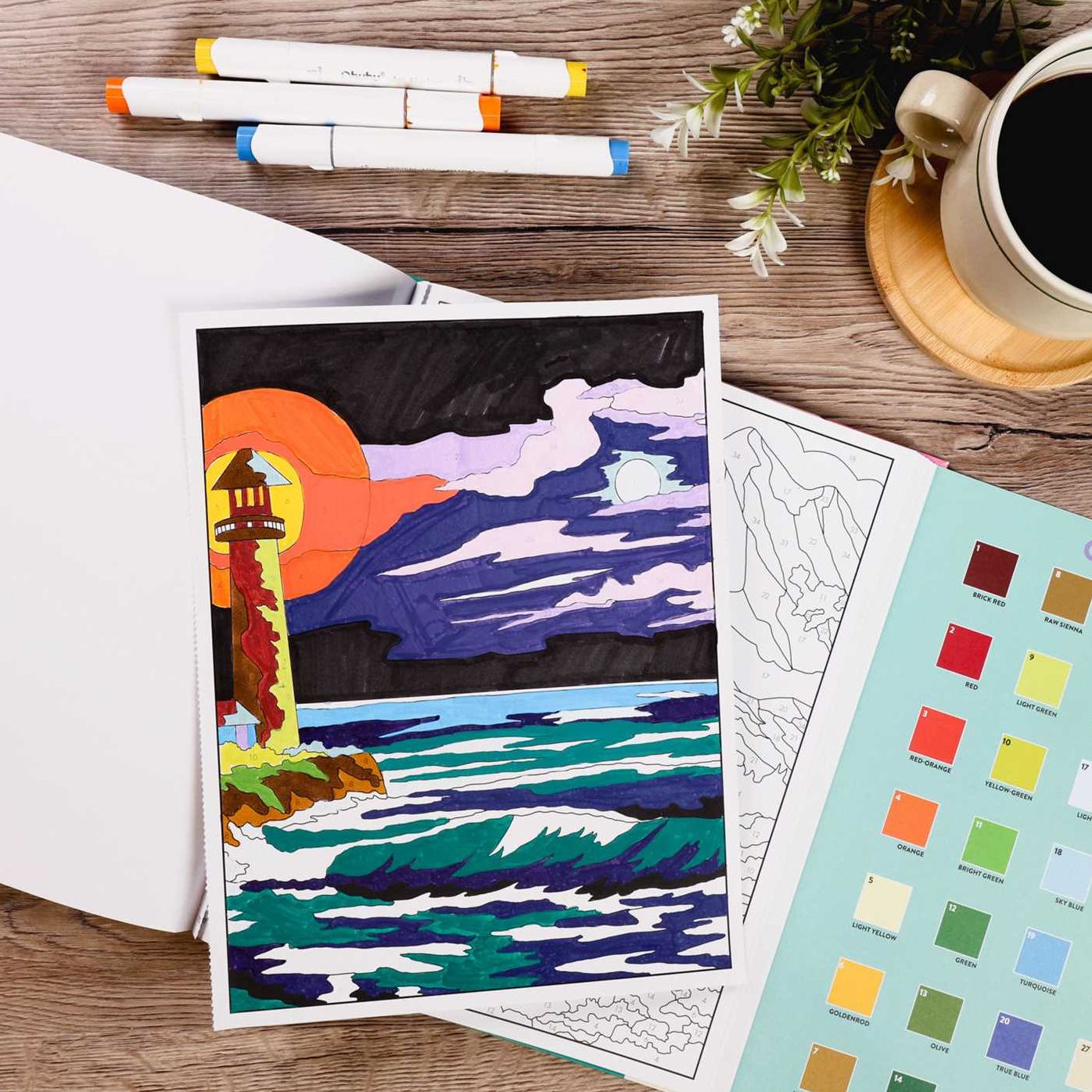 Bob Ross Color-by-Number
