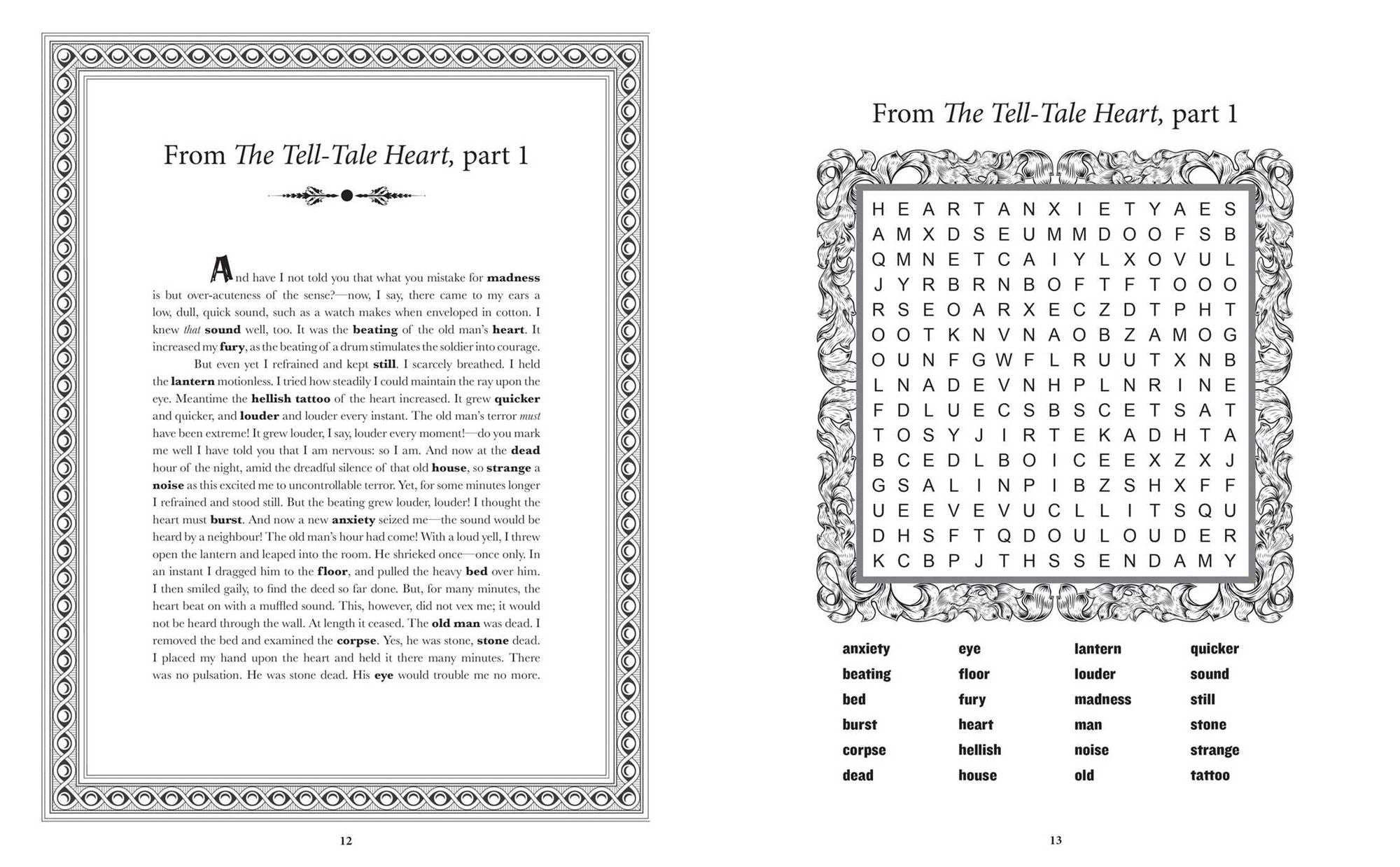 Edgar Allan Poe Word Search