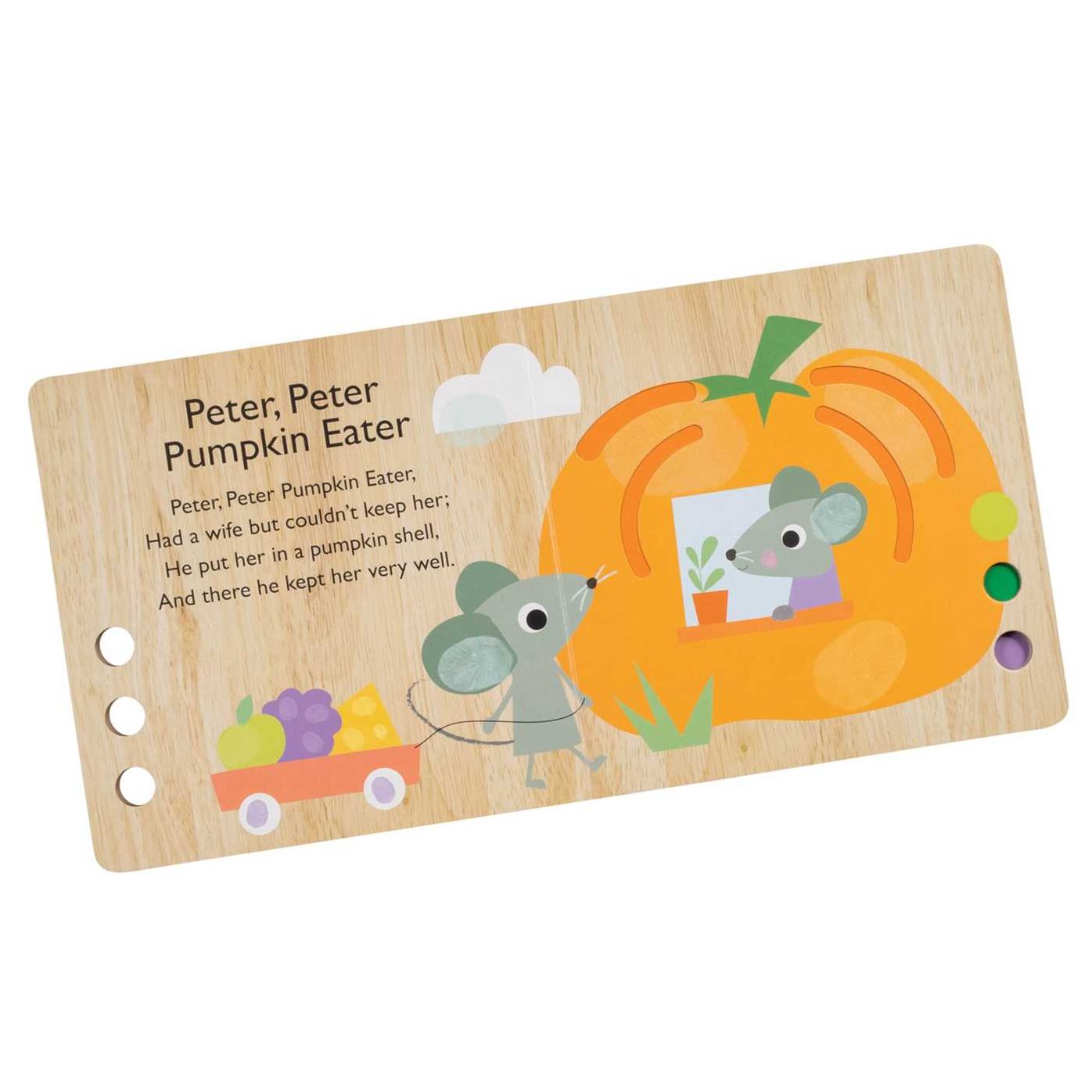 Touch and Trace Nursery Rhymes: Five Little Pumpkins (Board Book for Babies and Toddlers 0-2 years old)